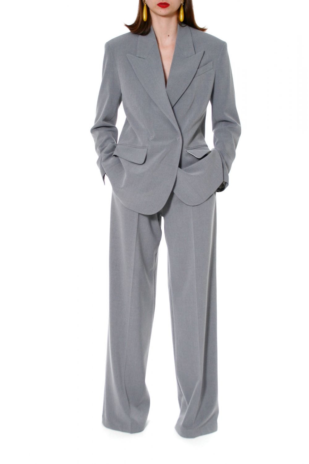 Blazer Ramona Wild Dove in Grey made by HALEWSKI