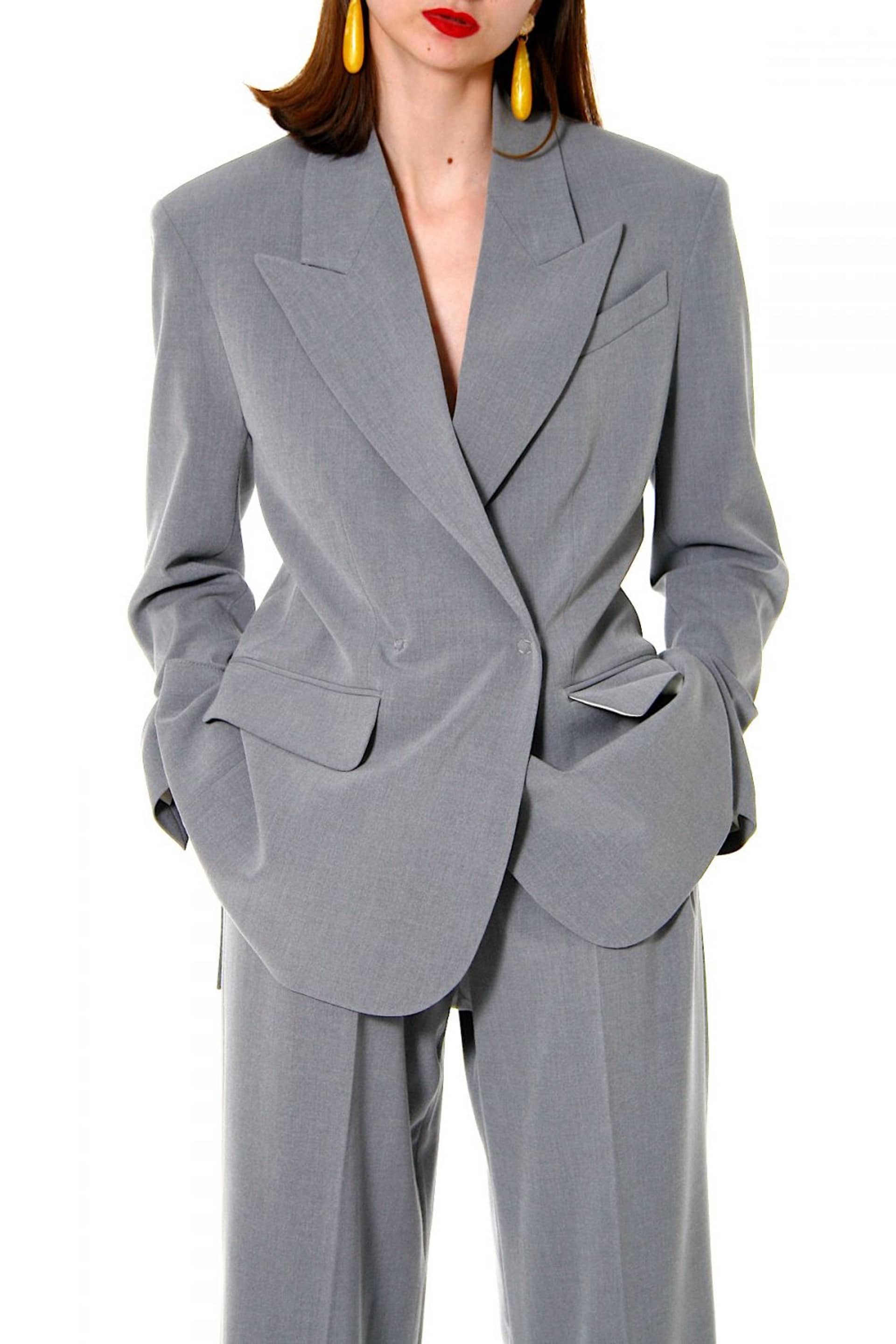 Blazer Ramona Wild Dove in Grey made by HALEWSKI