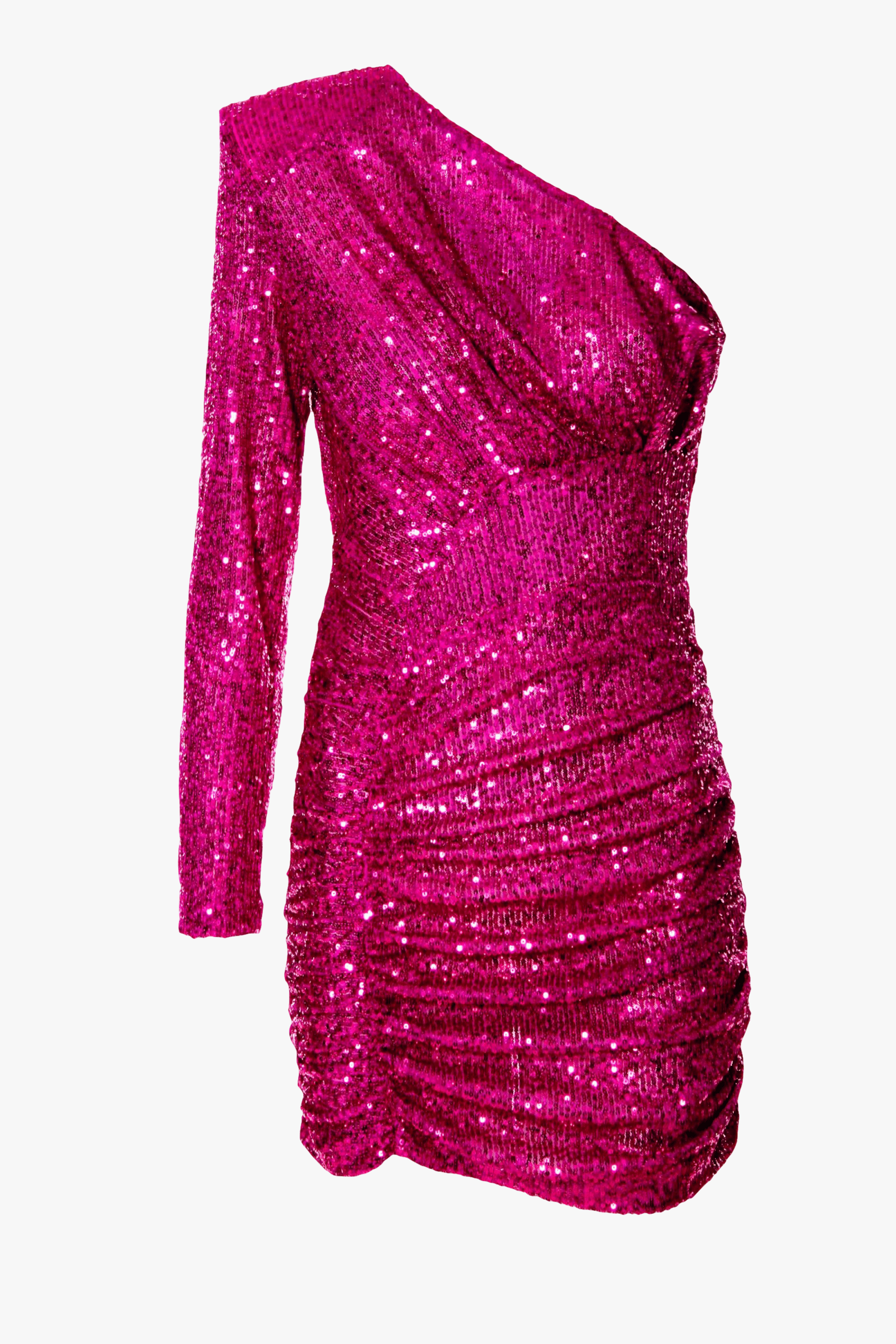 Dress Josefina Evening Fuchsia in Pink made by HALEWSKI