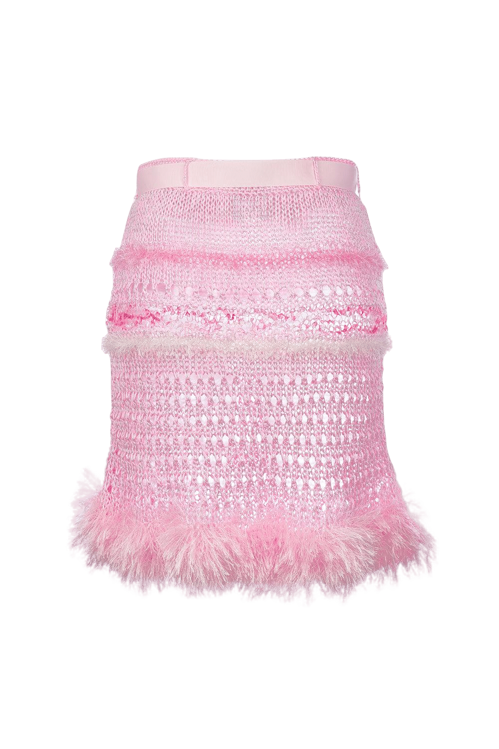 Baby Pink Handmade Knit Skirt made by ANDREEVA