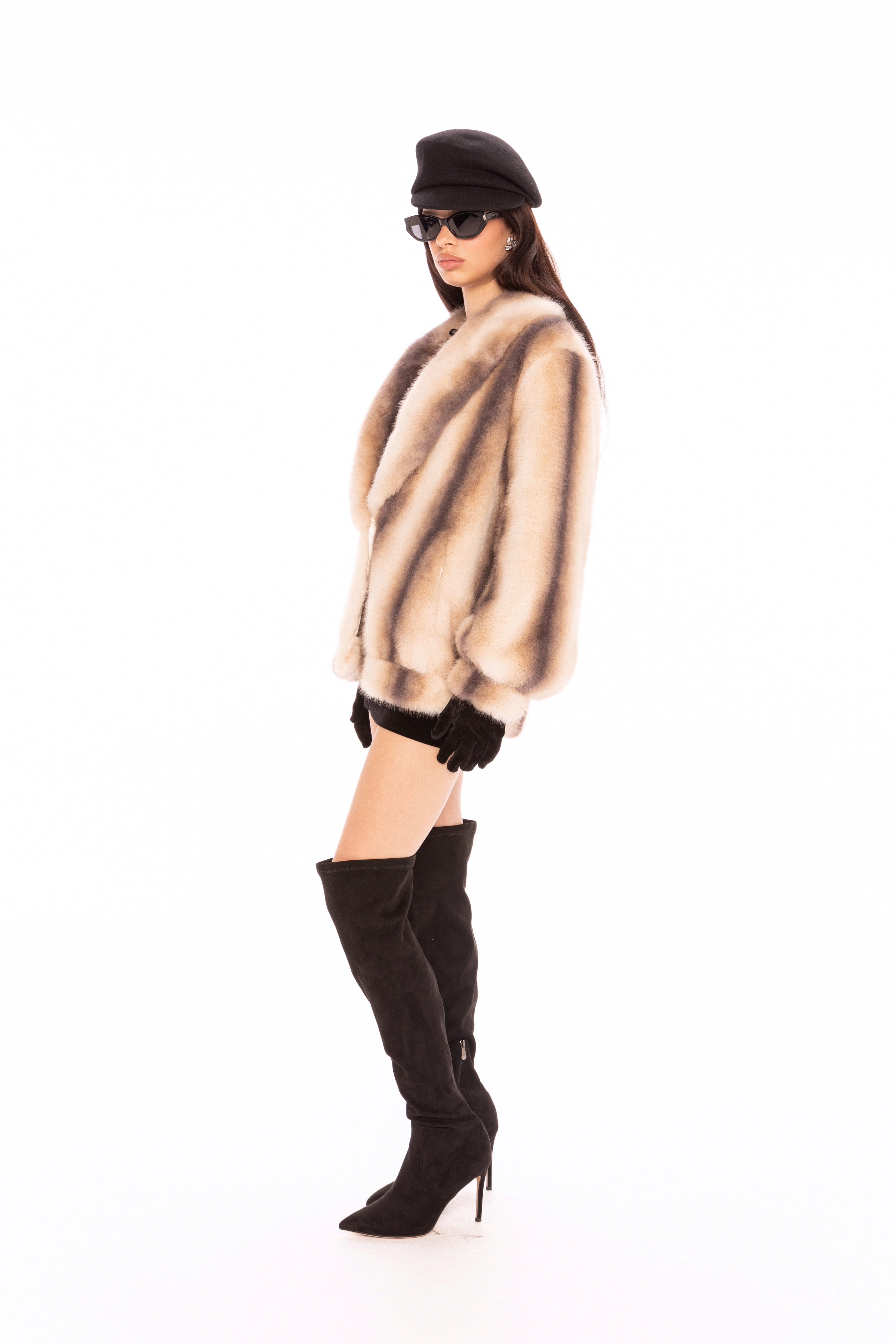 Bianca Faux Fur Coat made by Nana Jacqueline