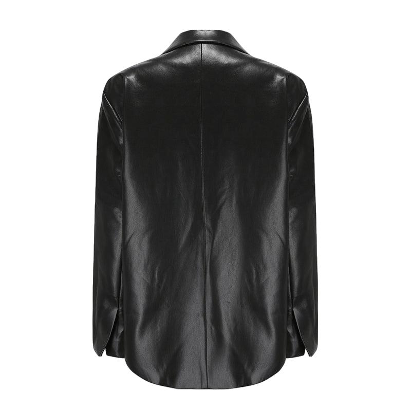 Brooklyn Leather Jacket in Black made by Nana Jacqueline