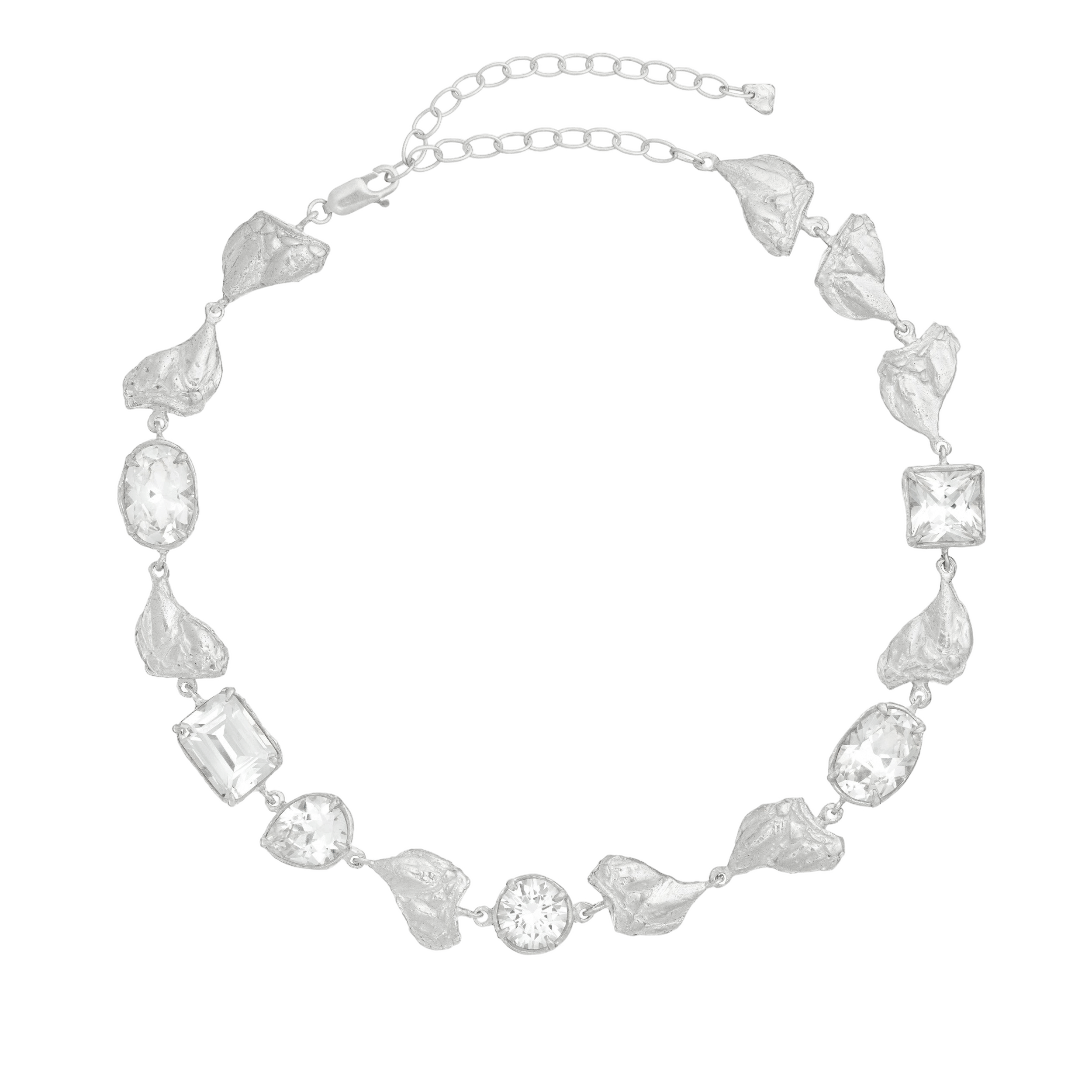 Mea White Sapphire Argenti Necklace made by Loveness Lee