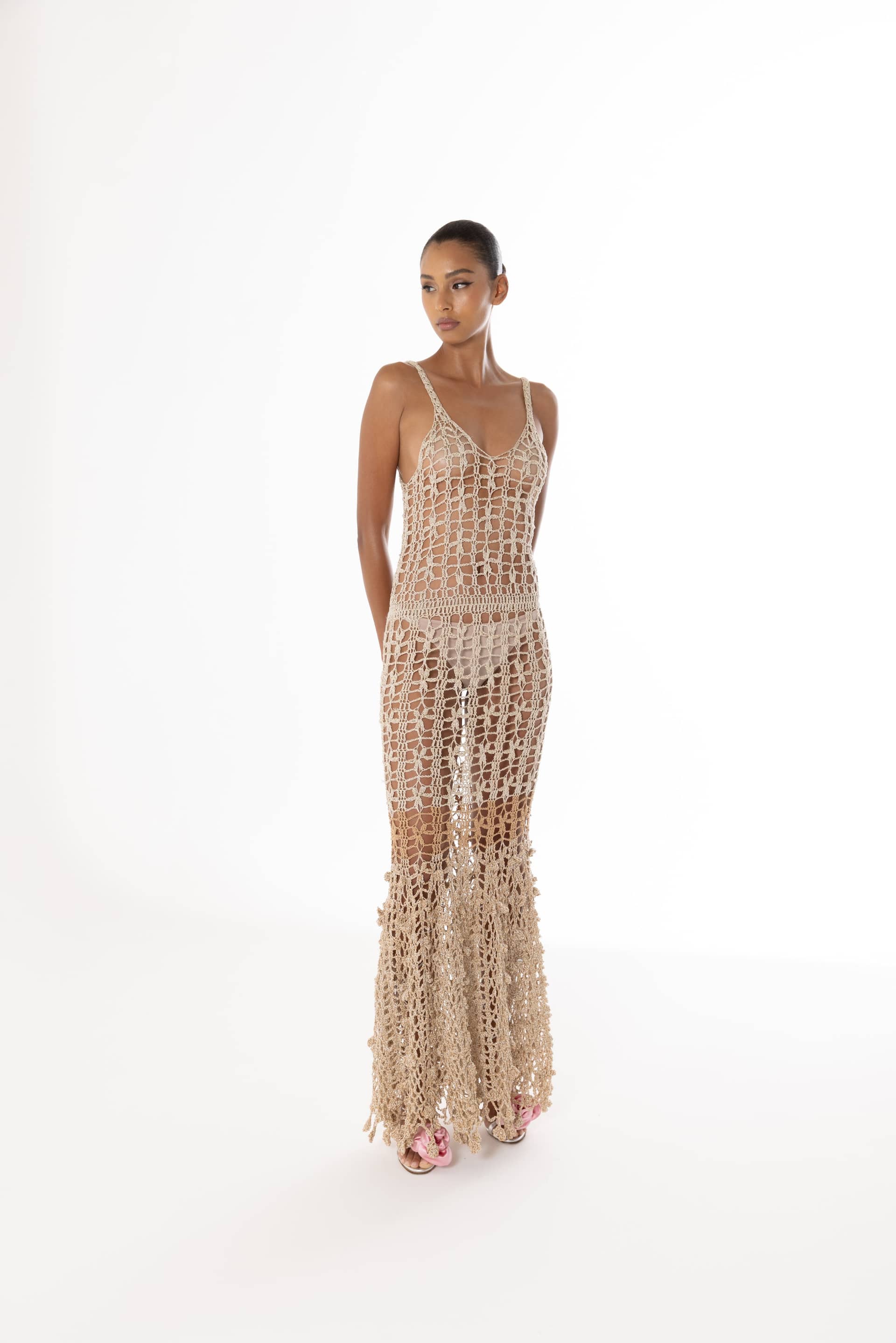 Vanilla Handmade Crochet Dress made by ANDREEVA