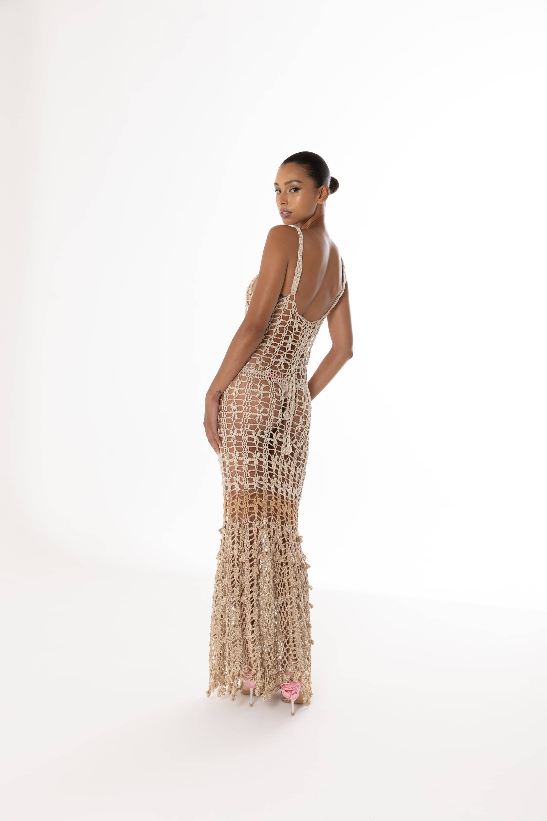 Vanilla Handmade Crochet Dress made by ANDREEVA