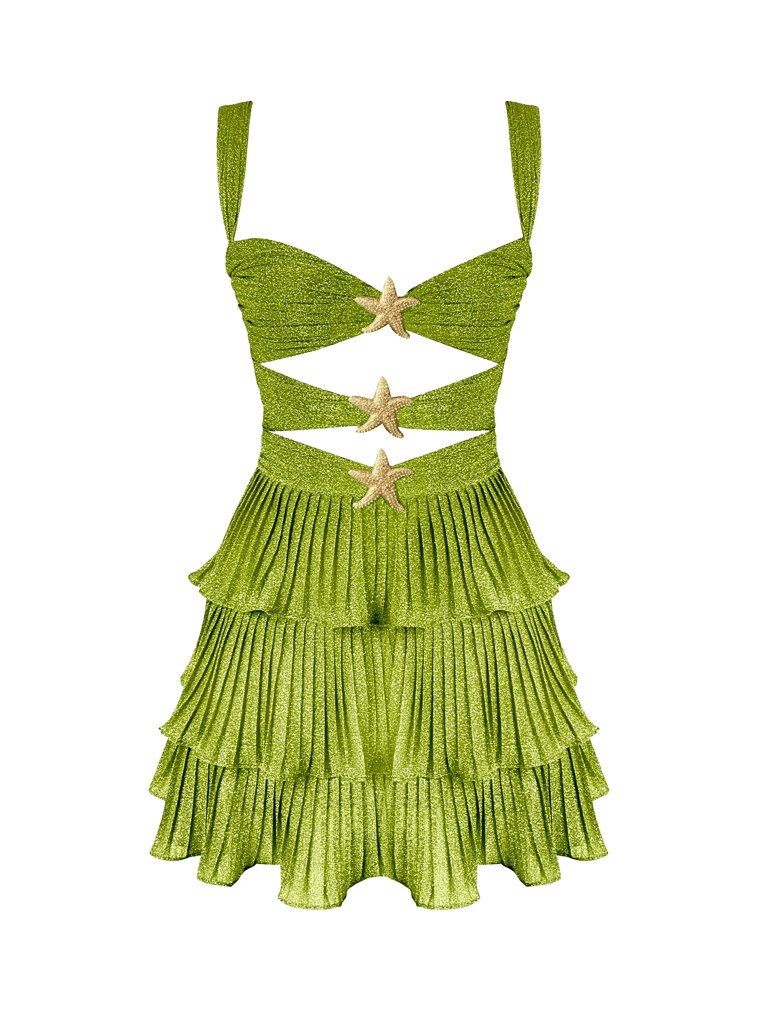 Devin Short Mermaid - Olive Green made by Gigii's