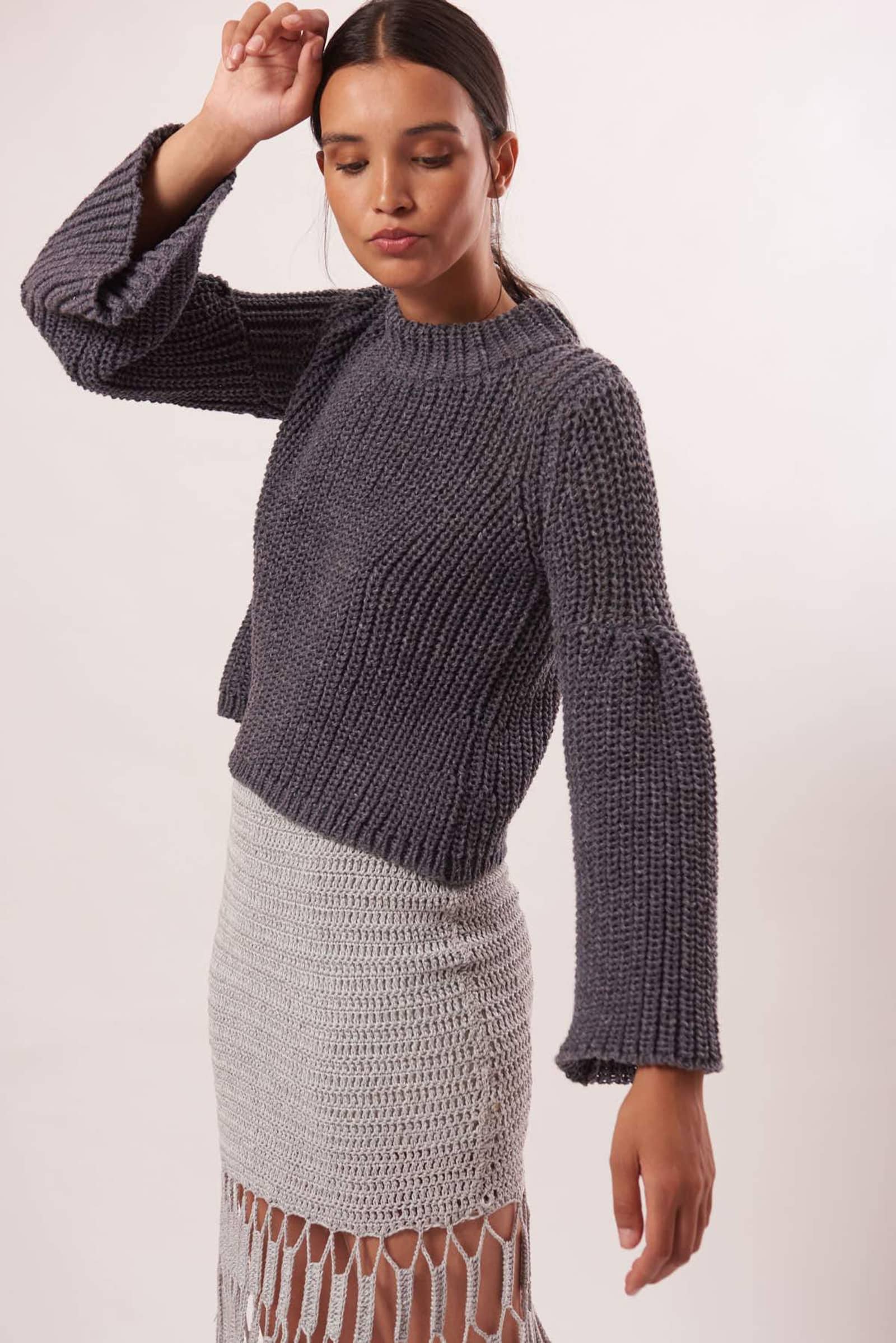 SUNY Sweater in Grey made by AYNI