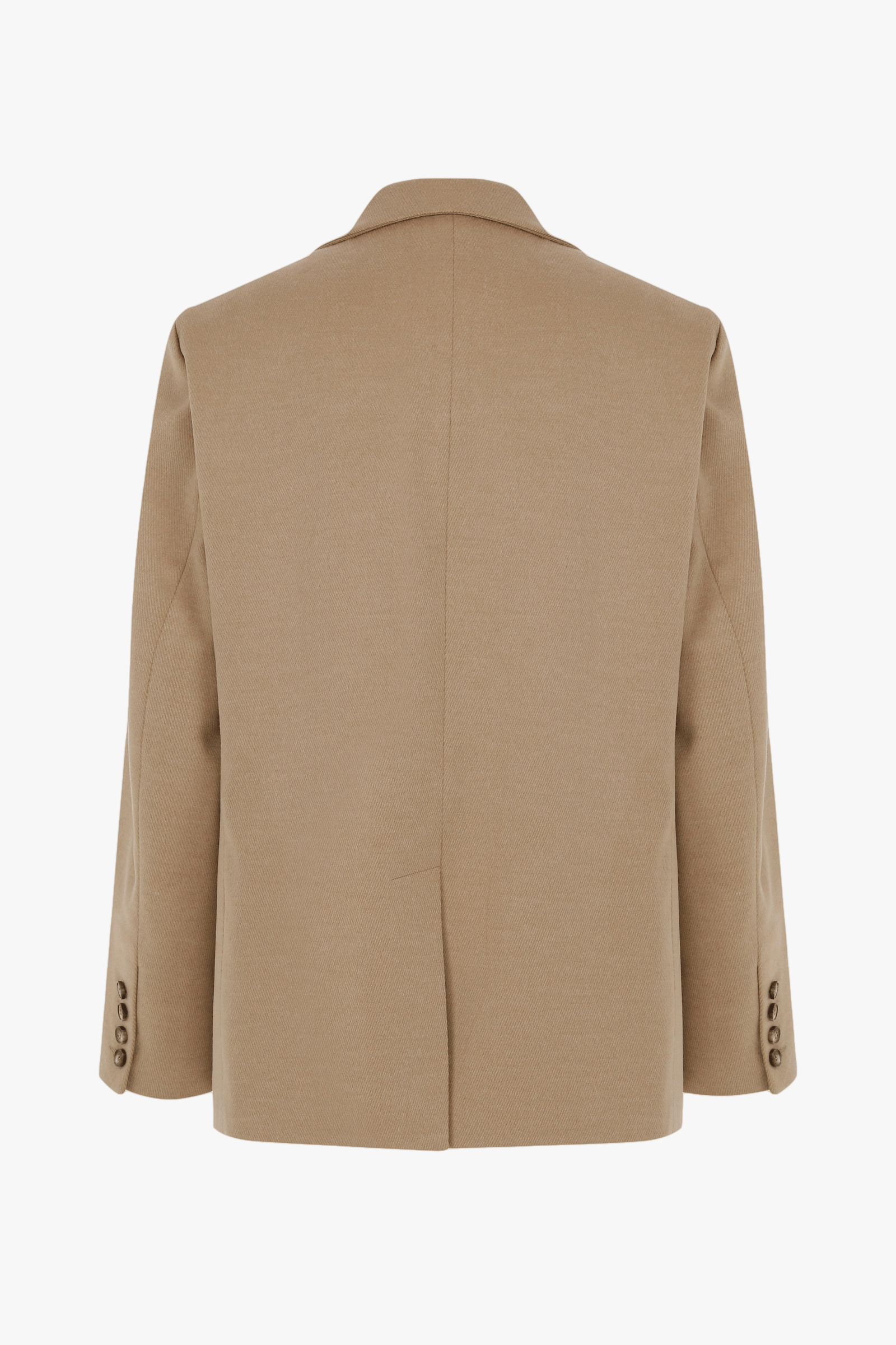 Boxy Wool Oversize Blazer in Camel in Beige made by Nazli Ceren