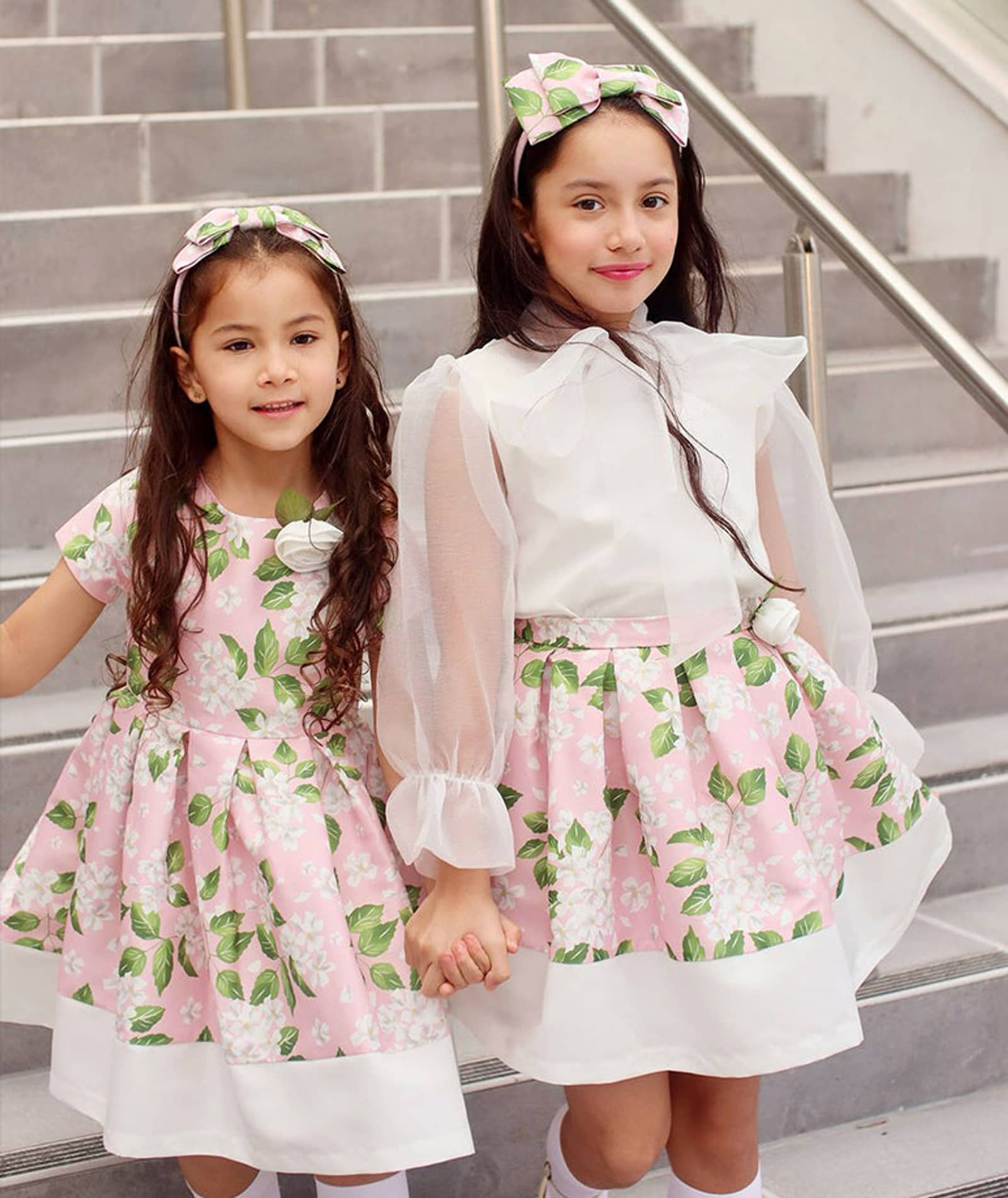 3D Flower Appliqué Outfit | 2 Pieces made by Mama Luma