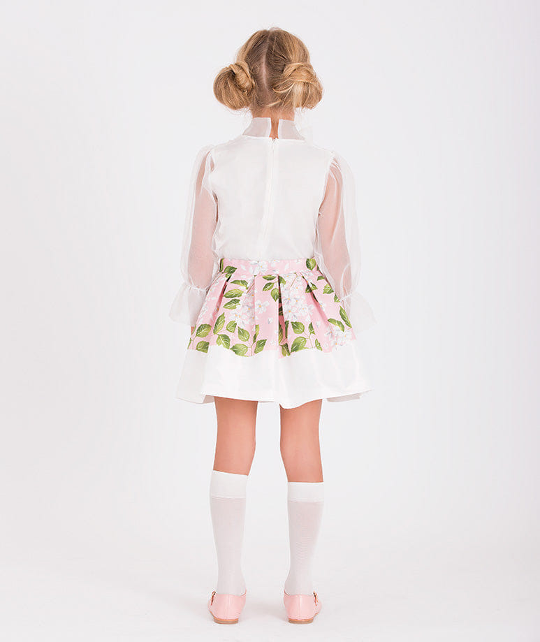 3D Flower Appliqué Outfit | 2 Pieces made by Mama Luma