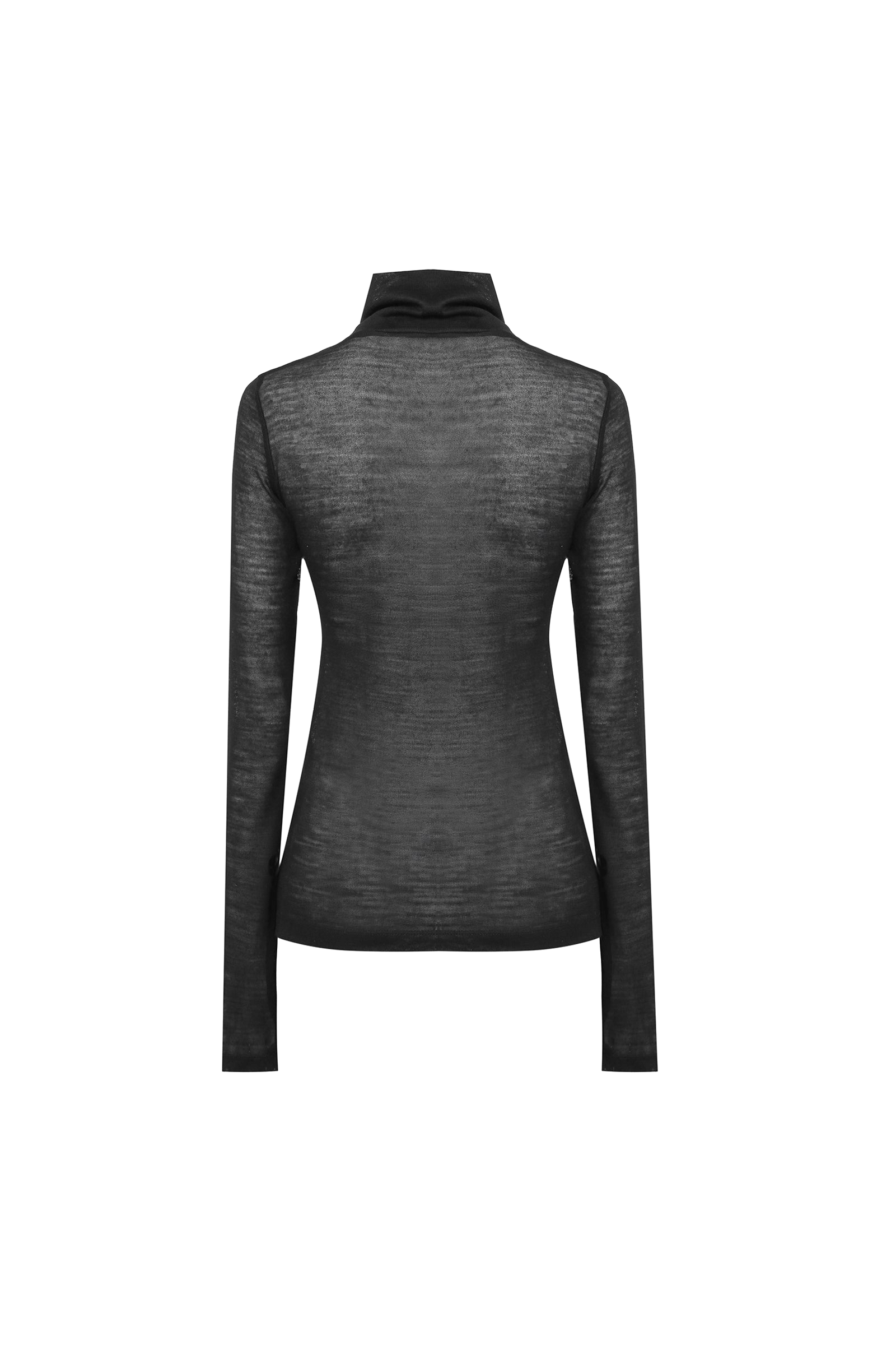 Turtleneck Long Sleeve Black made by A.M.G