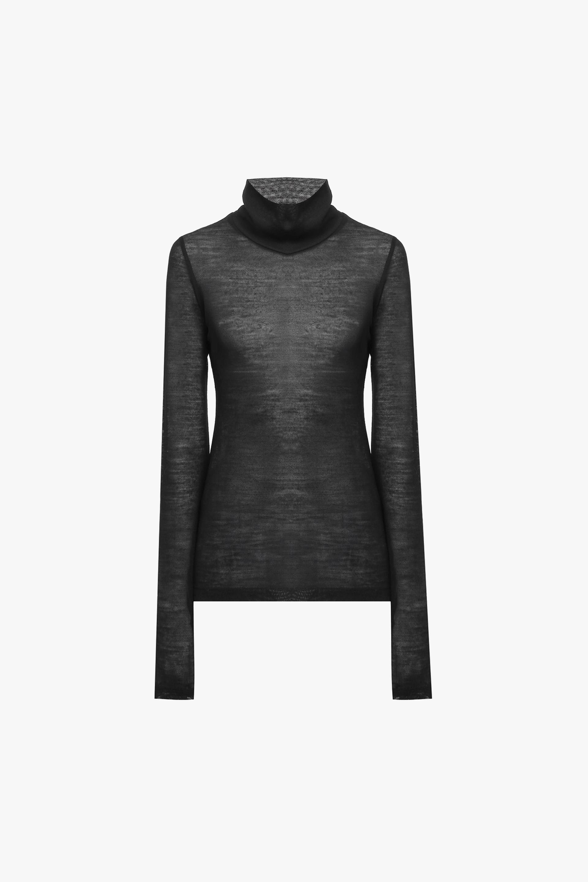 Turtleneck Long Sleeve Black made by A.M.G