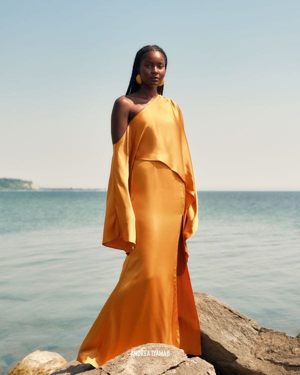 LEENA DRESS - GOLD made by Andrea Iyamah