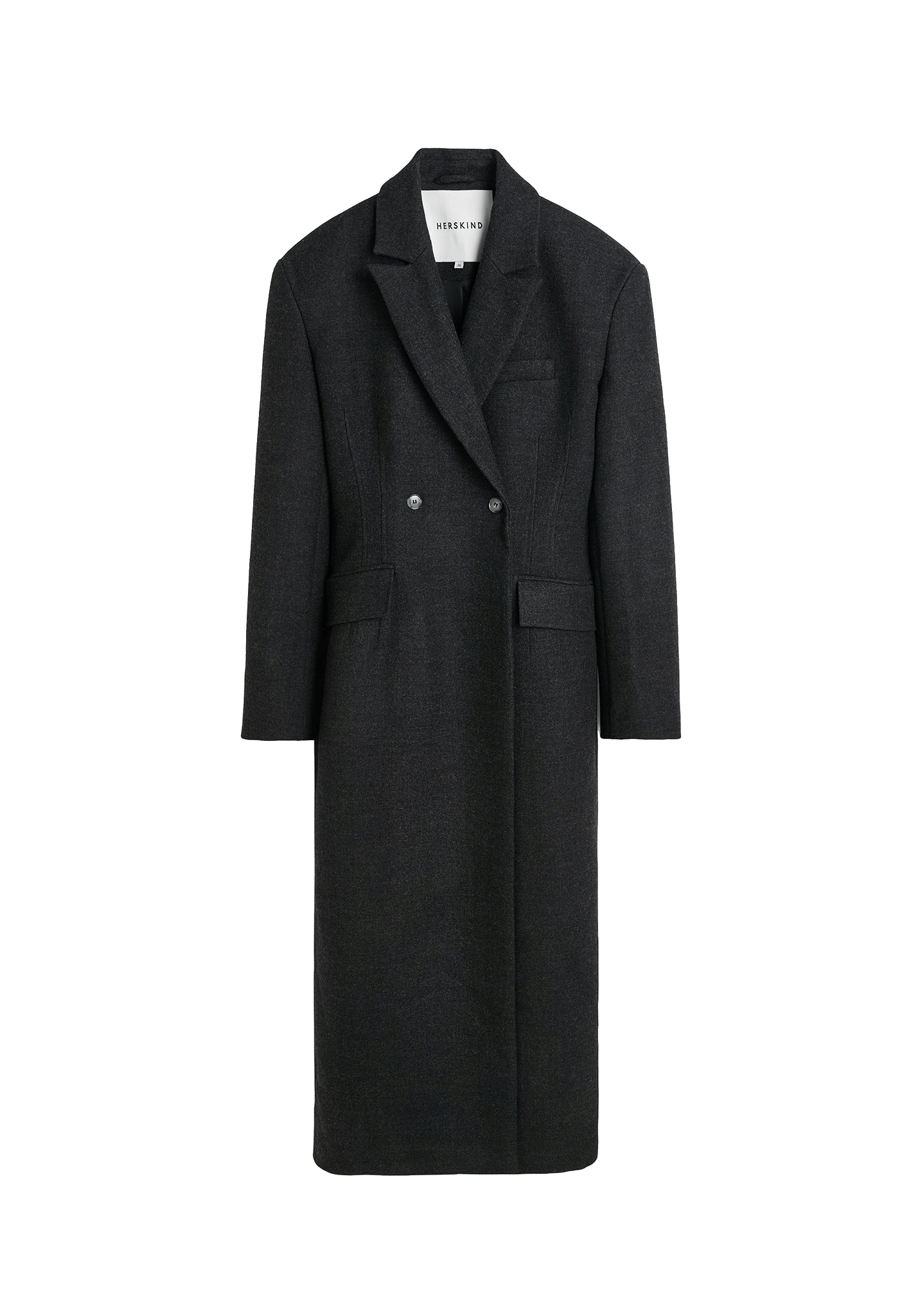 Ultra De Lux Coat - Dark Grey made by HERSKIND