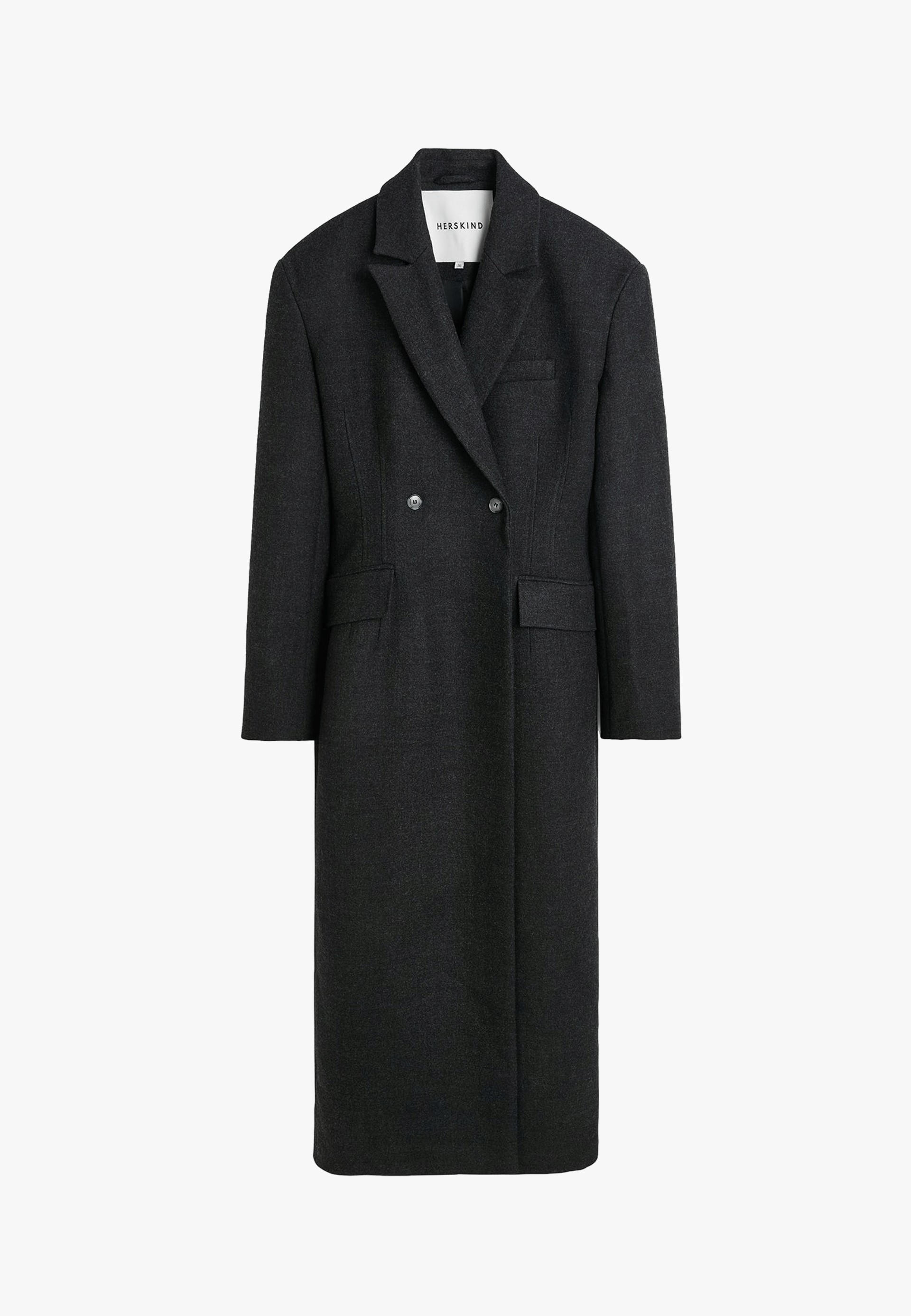Ultra De Lux Coat - Dark Grey made by HERSKIND