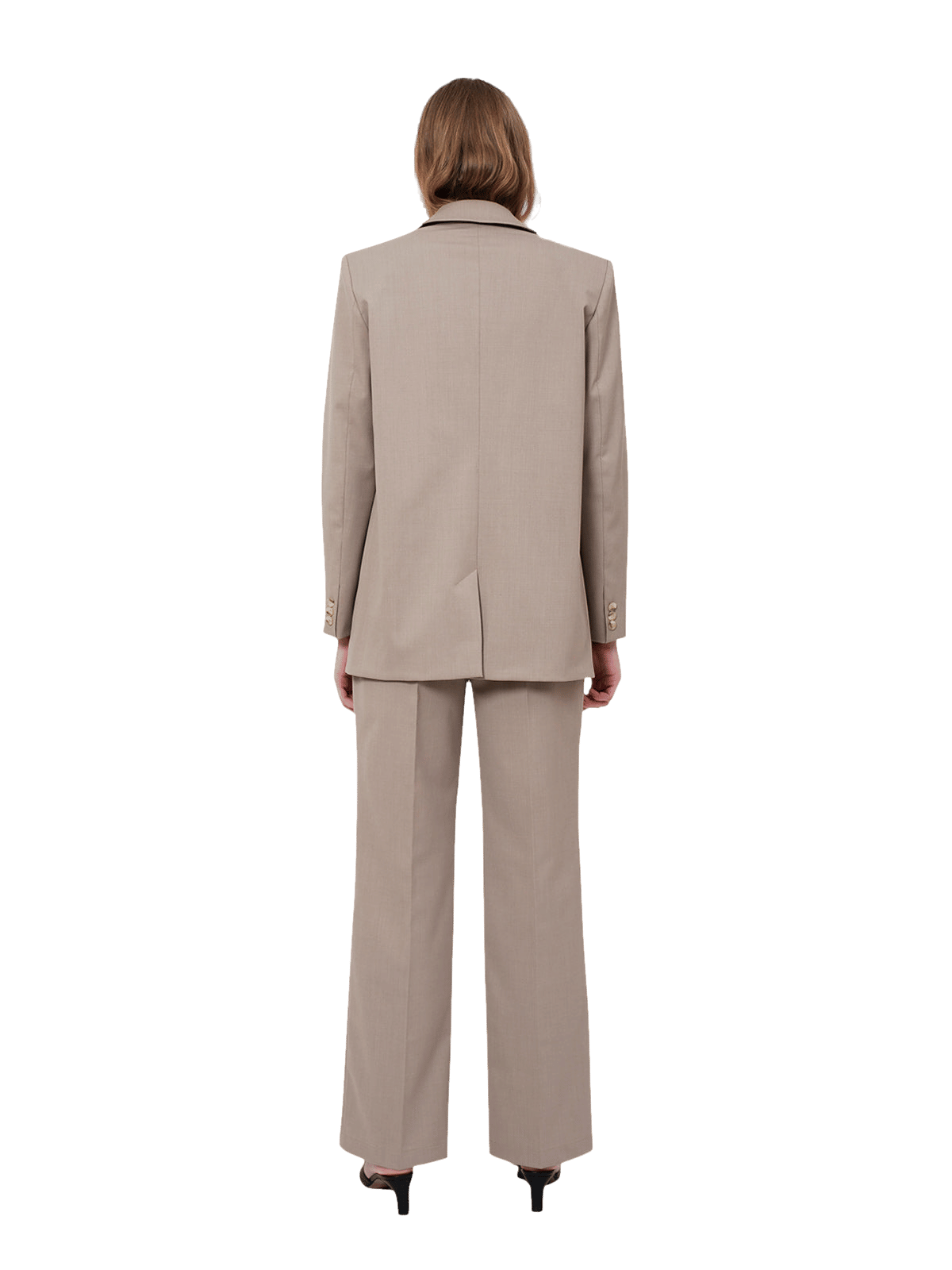 Hailey Wool Blazer in Brown made by AÉRYNE