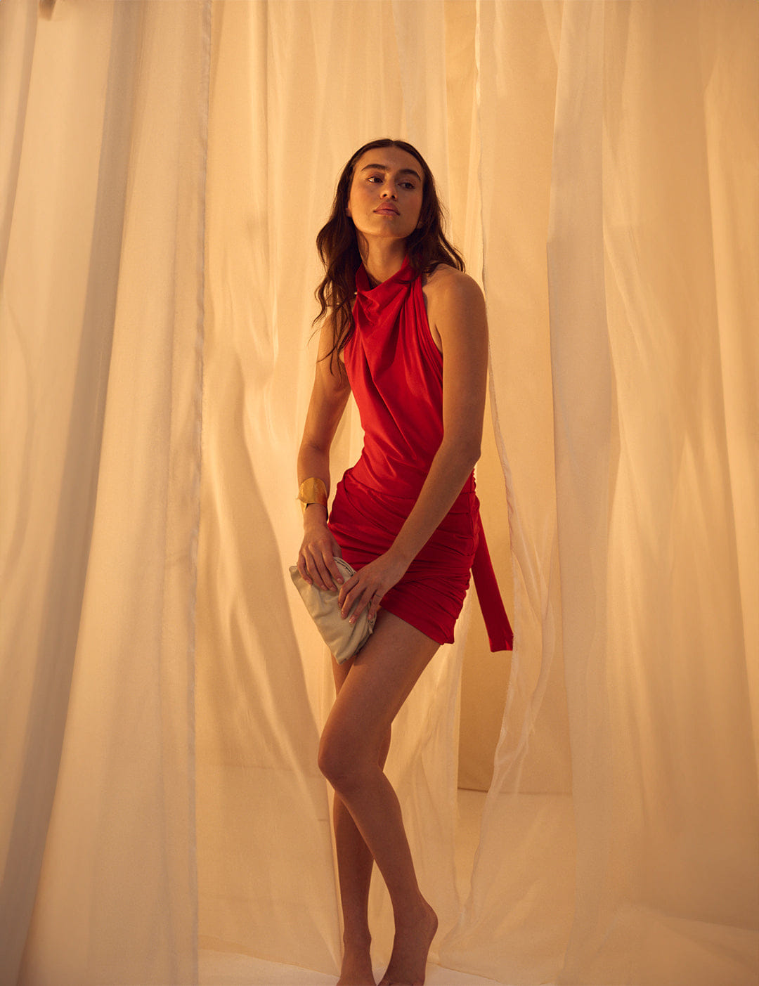 ANA MINI SKIRT RED - LIMITED EDITION made by 710 Studio