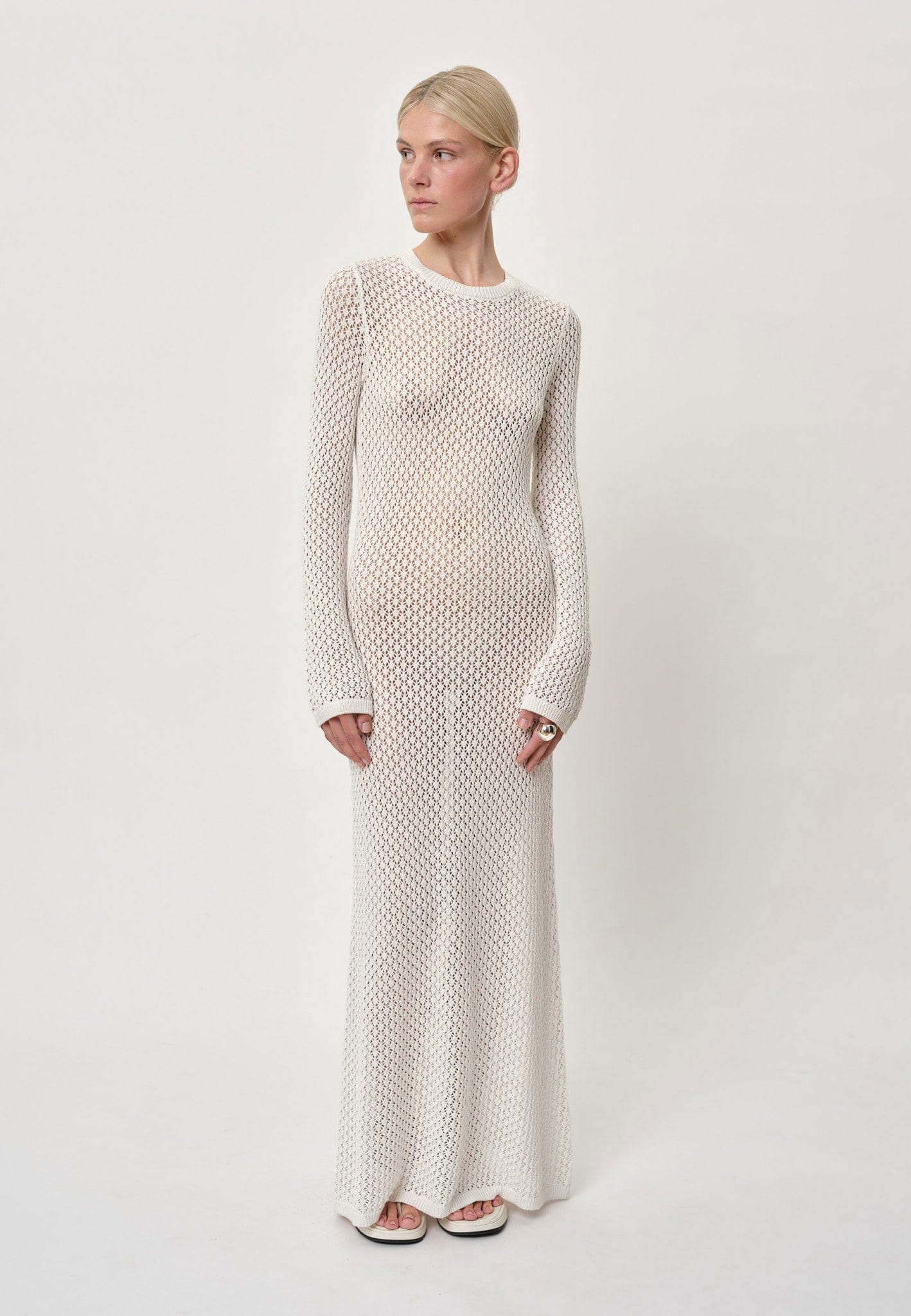 Kine Knit Dress - Creme made by HERSKIND