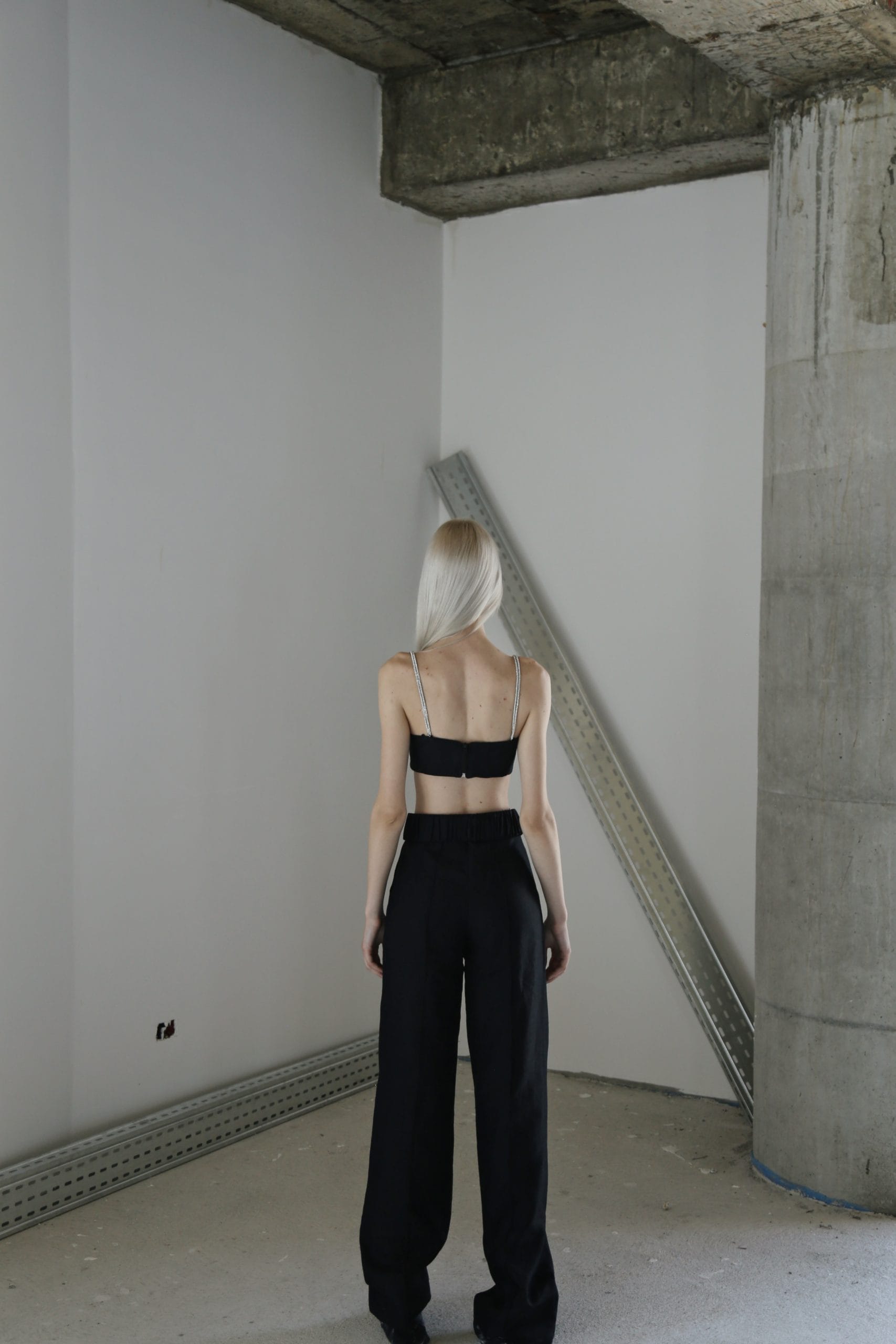 ANJA Black Pants High Waisted made by MAET