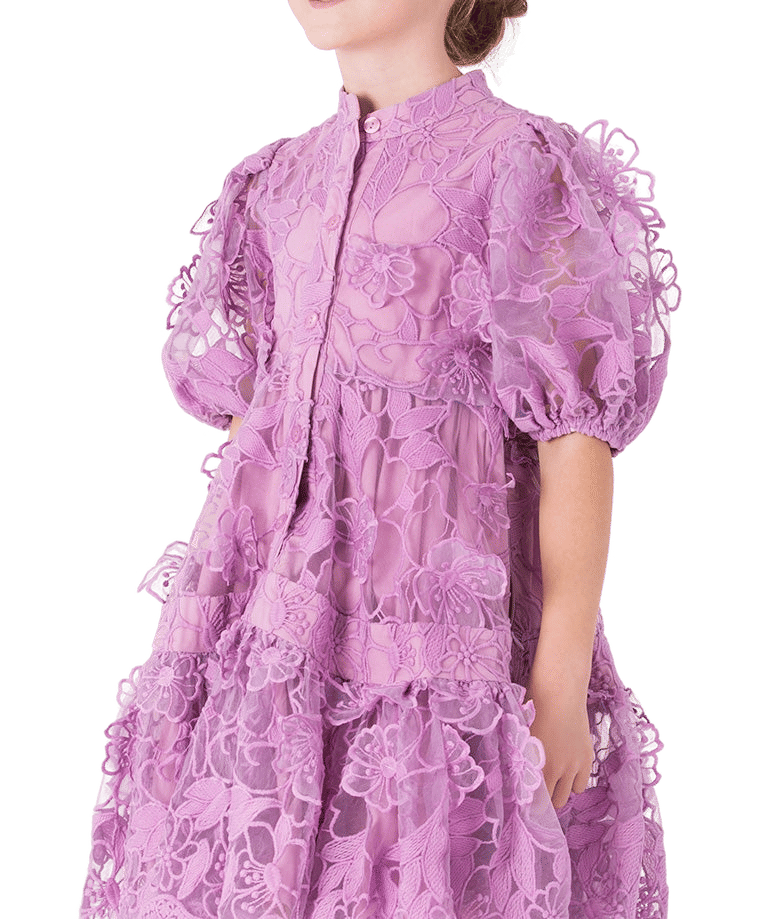 Floral Lace Girls Dress made by Mama Luma