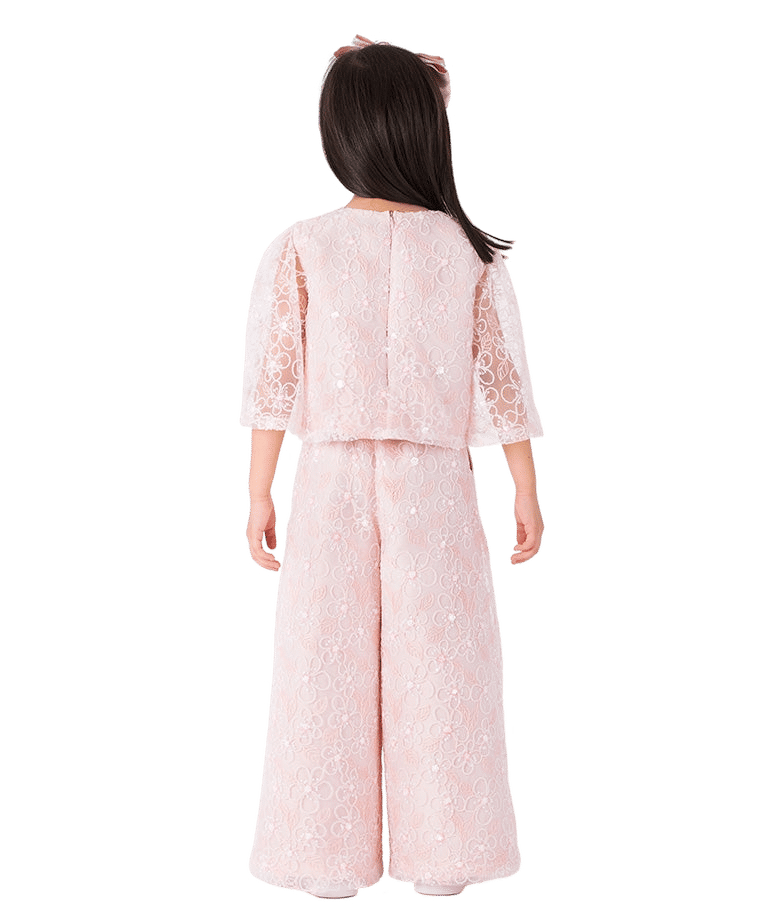 Floral Embroidered Lace Outfit | 2 Pieces made by Mama Luma