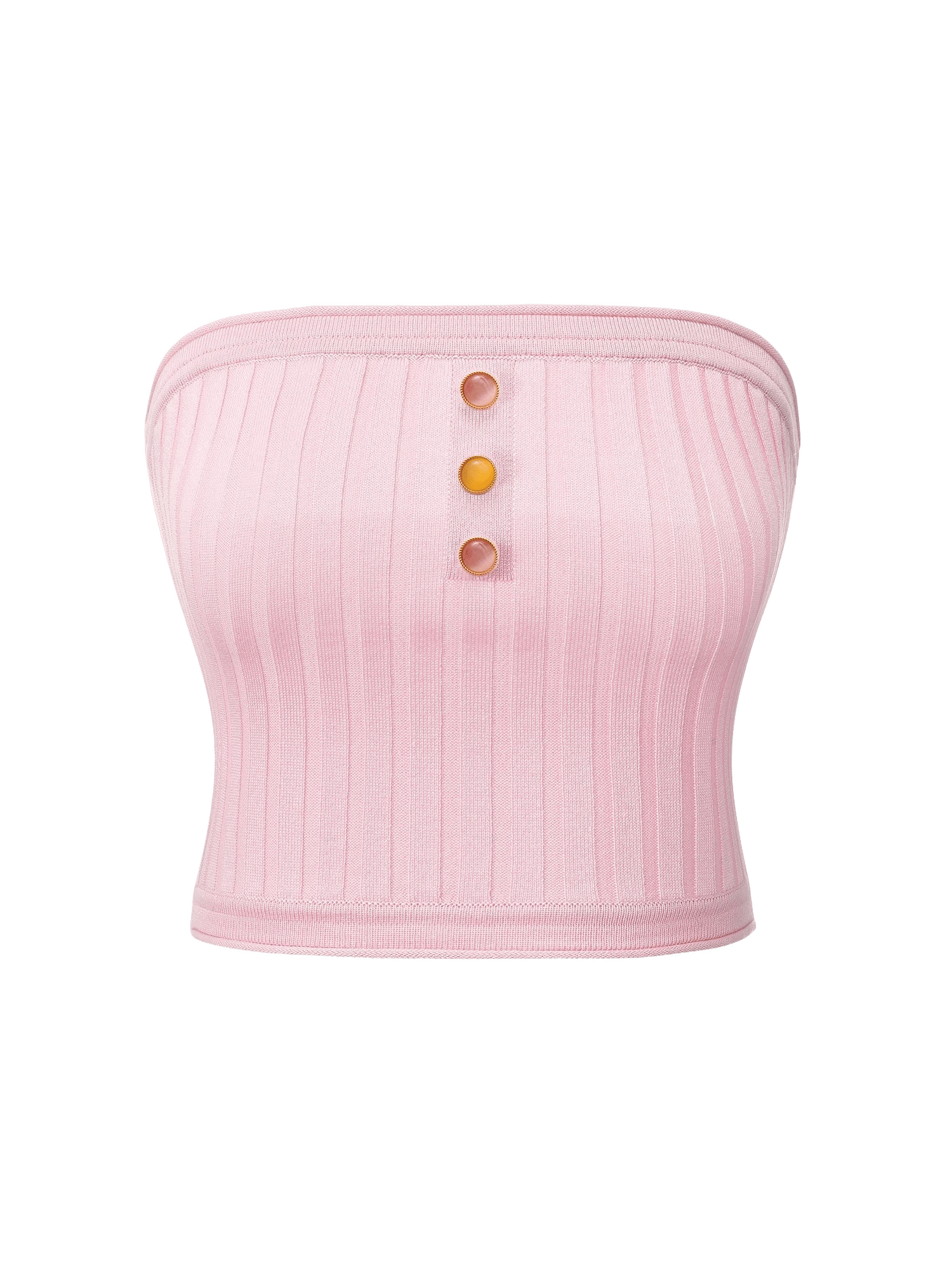 Tessa Pink Knit Tube Top made by Nana Jacqueline