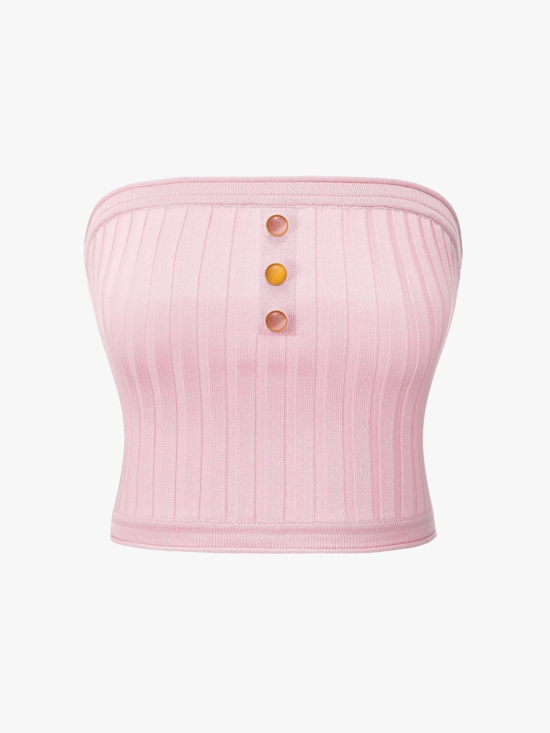 Tessa Pink Knit Tube Top made by Nana Jacqueline