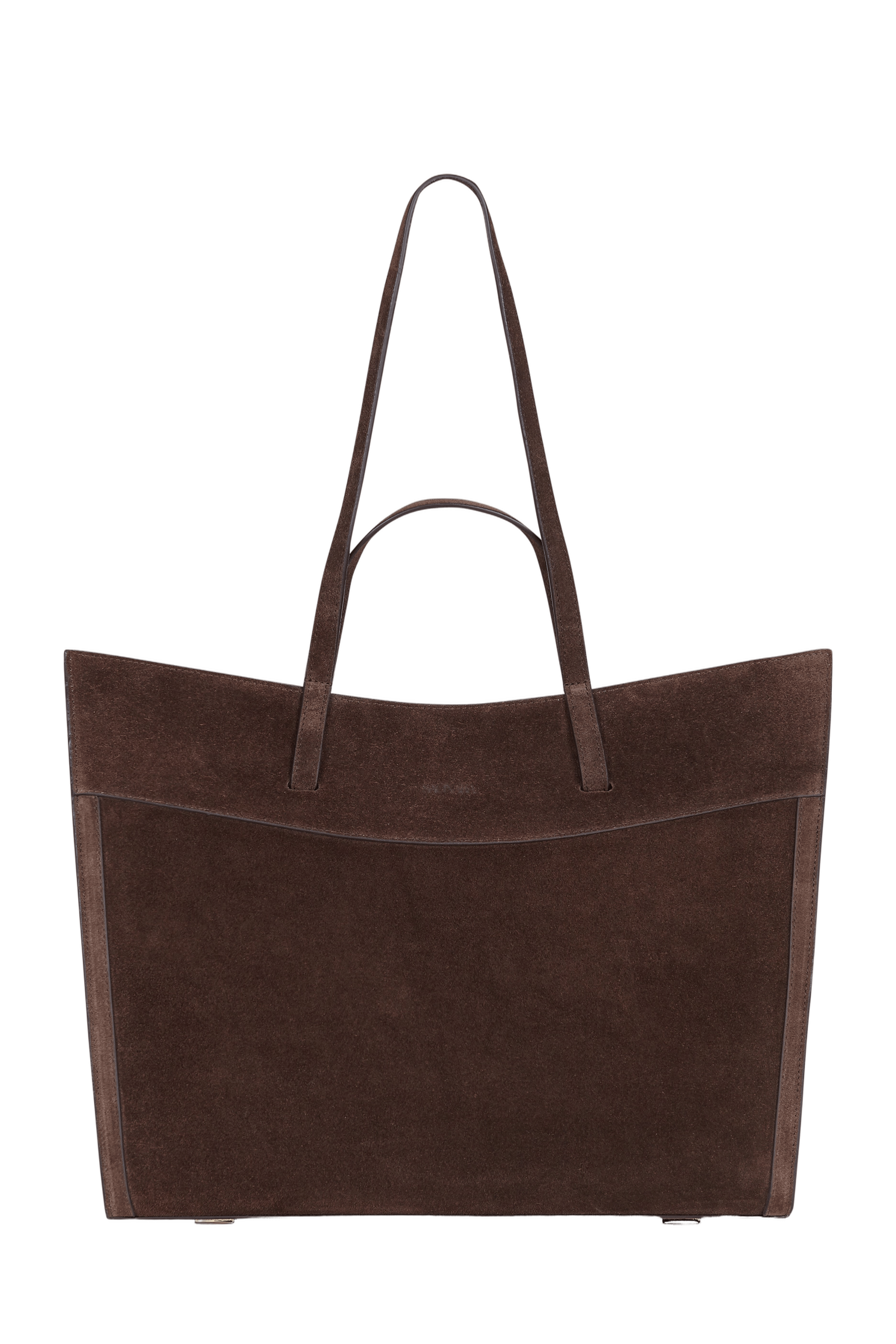 Shopping Bag Chocolat Suede made by Saonara