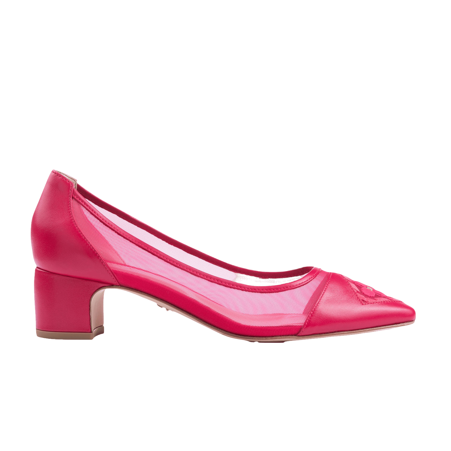 Fiorellini Pump Mesh 45 Deep Pink in Pink made by ATANA