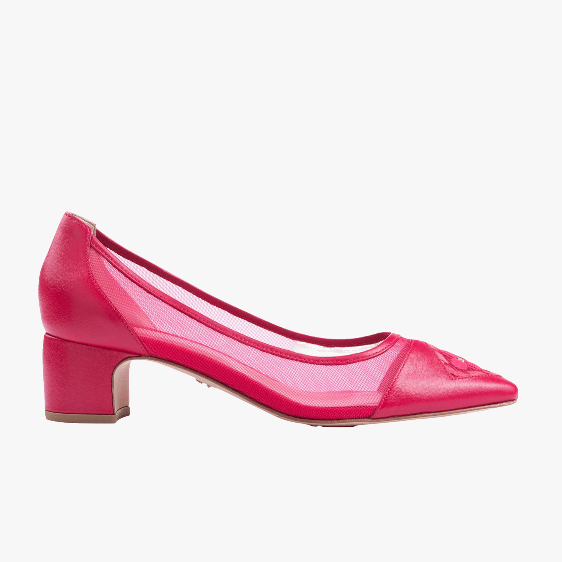 Fiorellini Pump Mesh 45 Deep Pink in Pink made by ATANA
