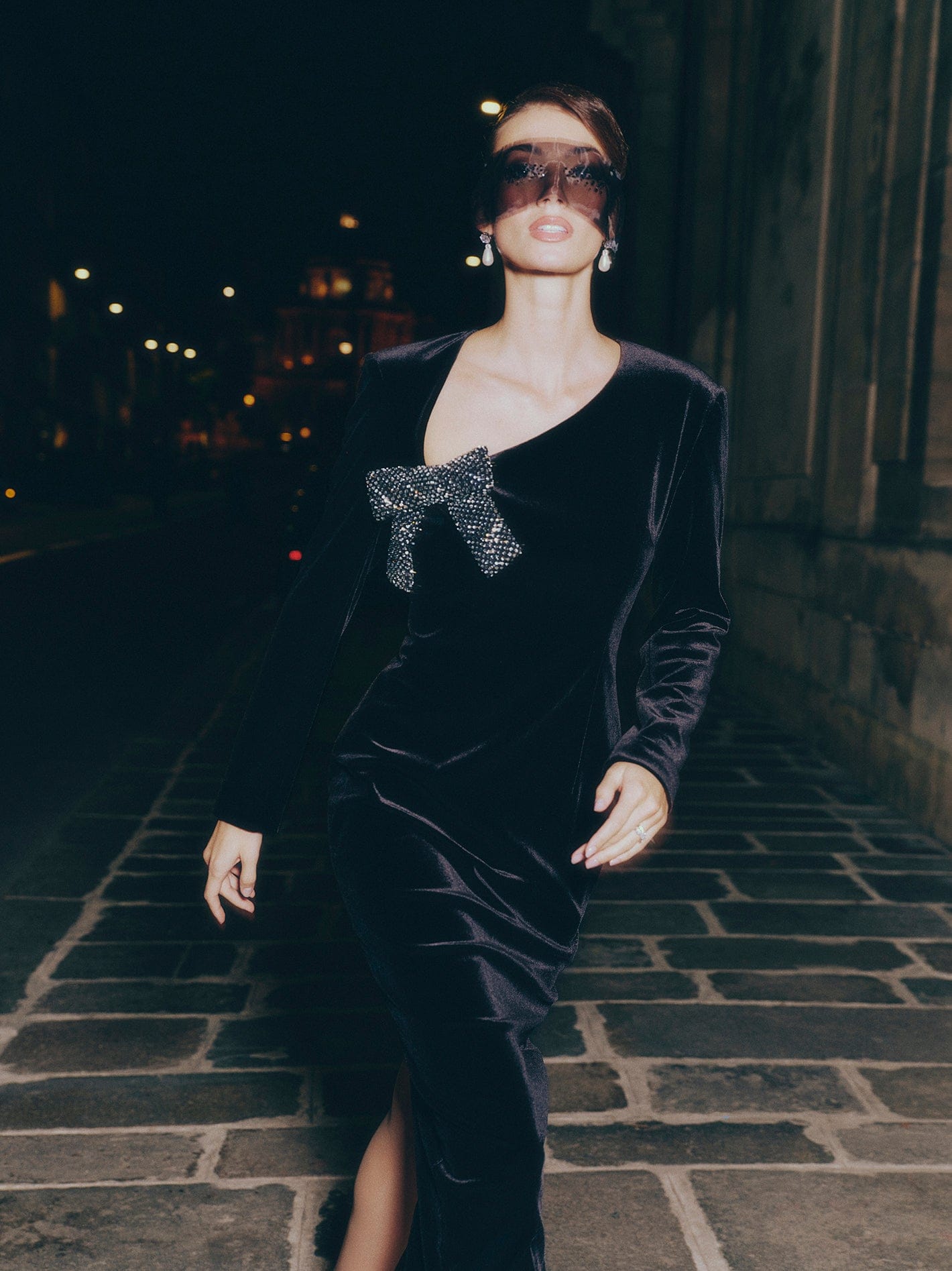 【新品】sheer docking velour dress venica Velour Vixen Velvet Wrapover Midi Dress – Blacque Onyx Apparel