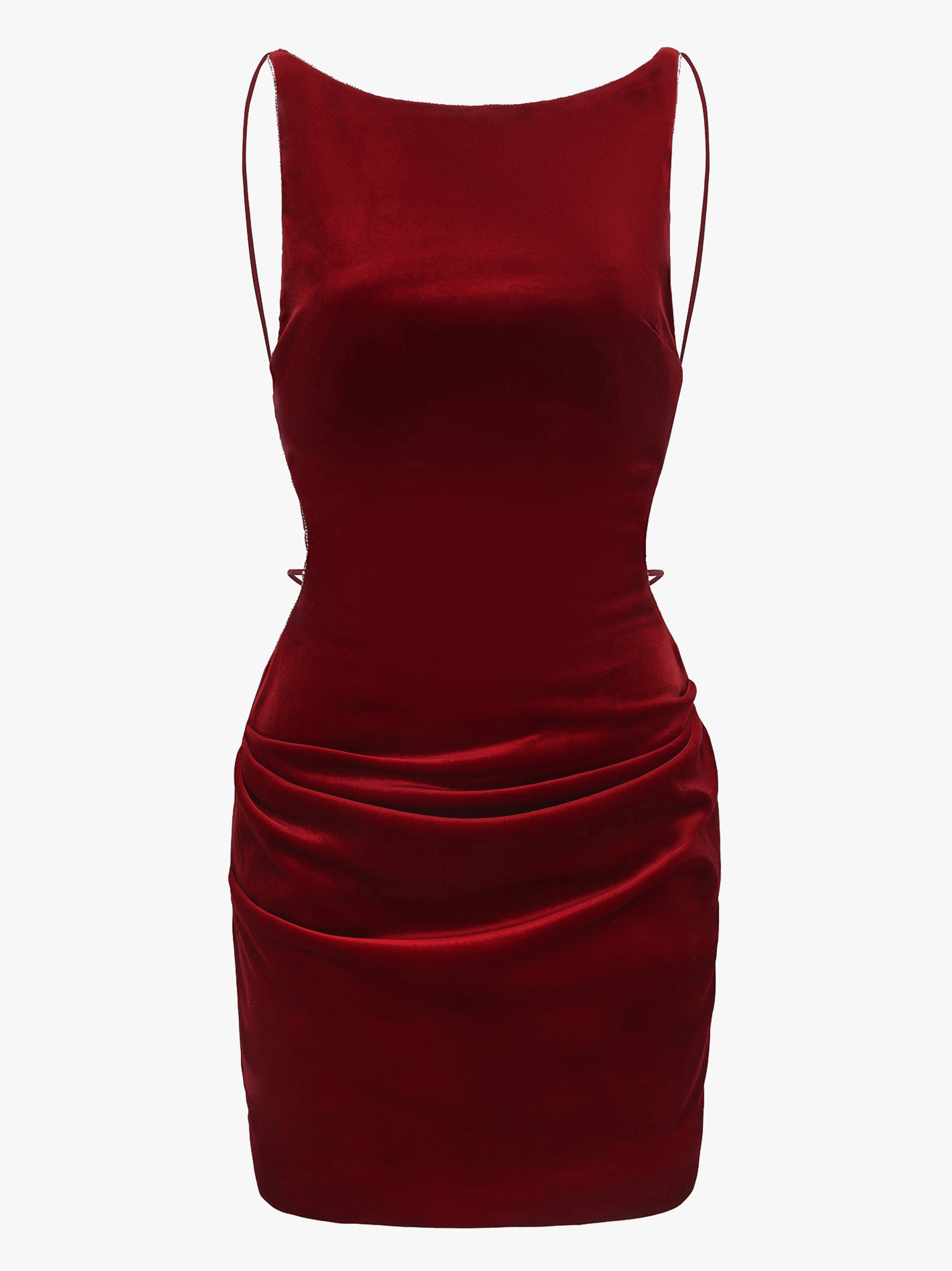 Lucia Velvet Dress (Red) made by Nana Jacqueline