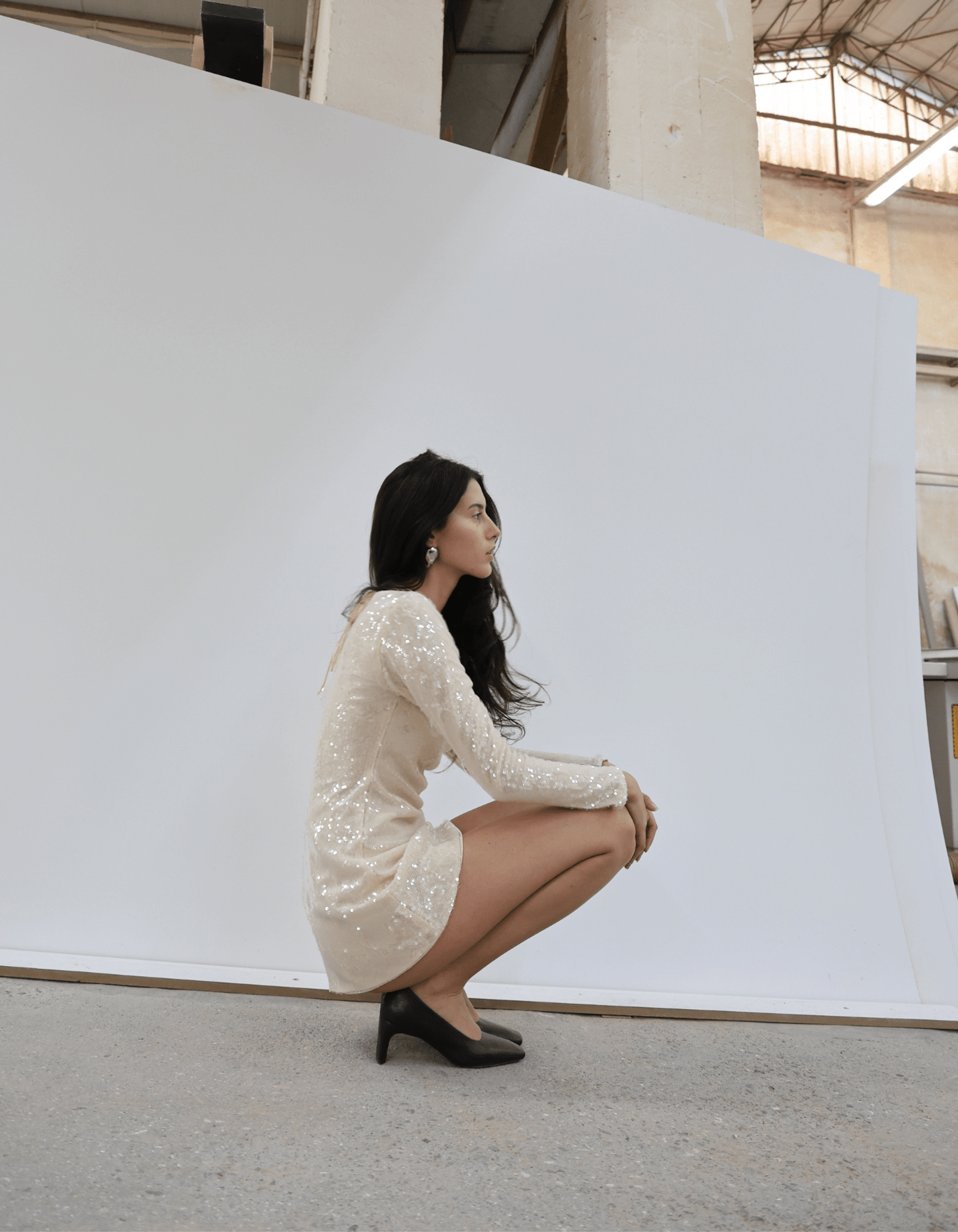 ALURA Mini Dress In Sequins made by MAET