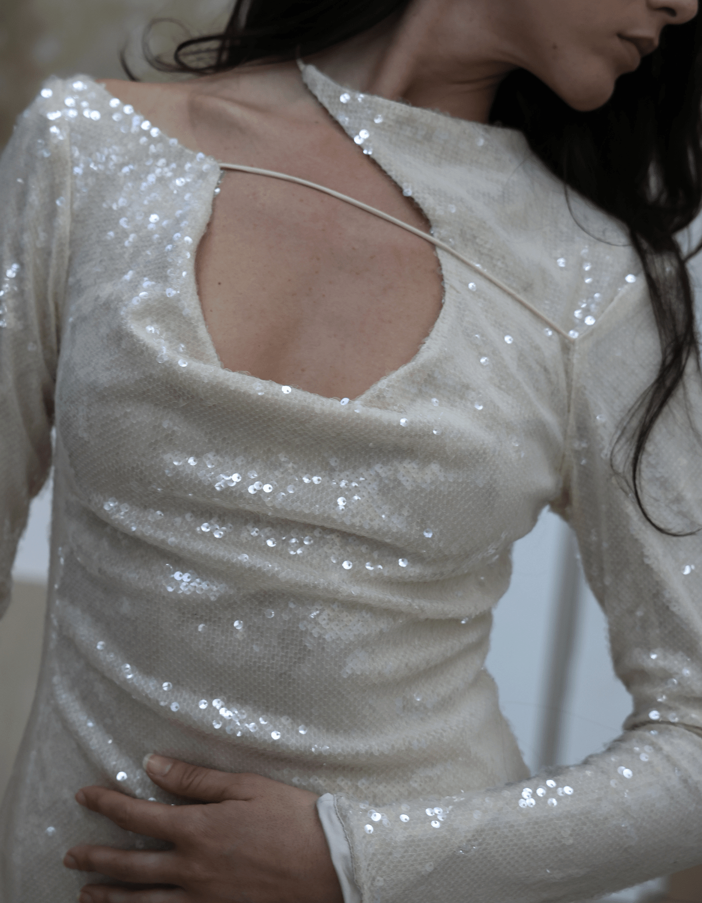 ALURA Mini Dress In Sequins made by MAET