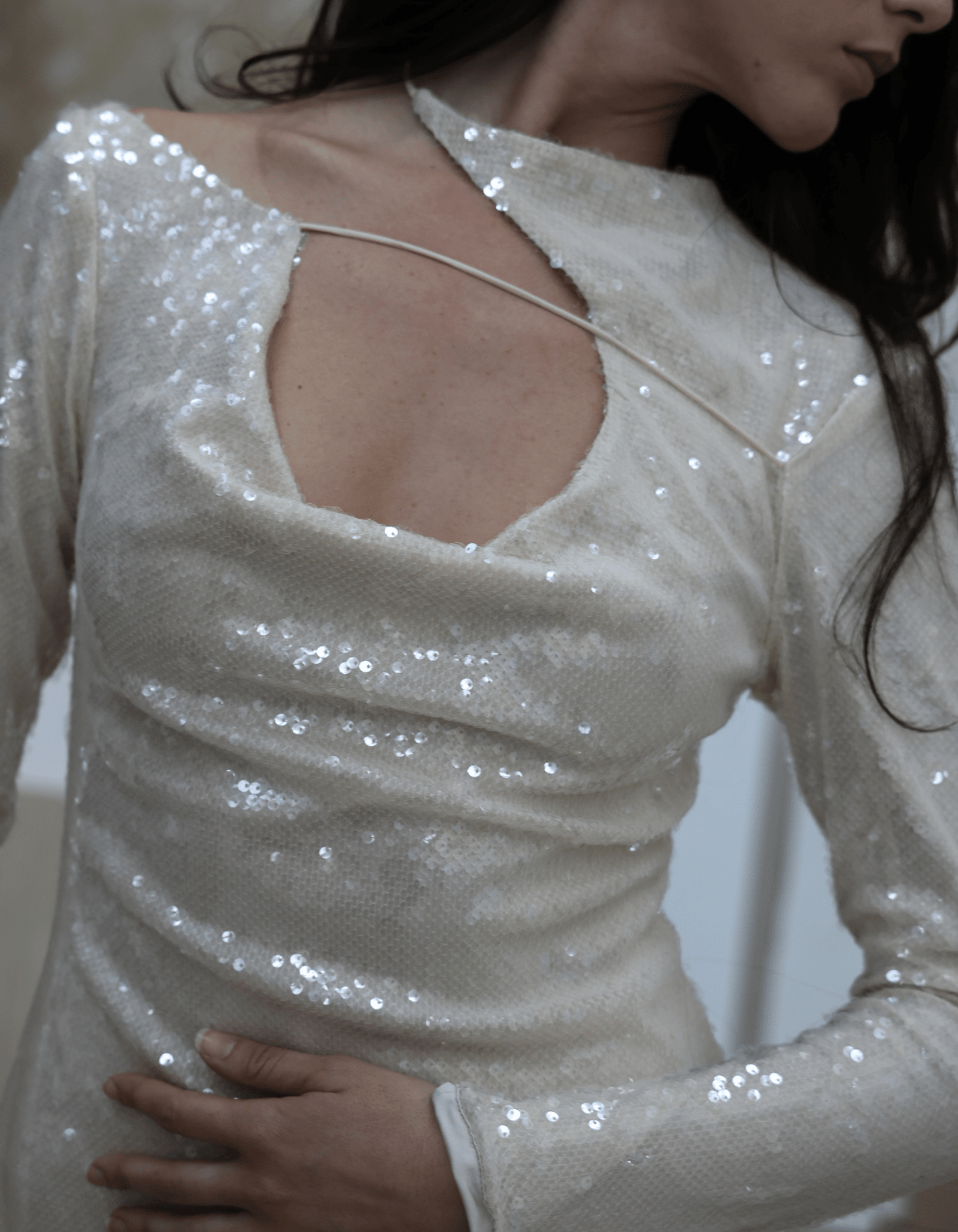 ALURA Mini Dress In Sequins made by MAET