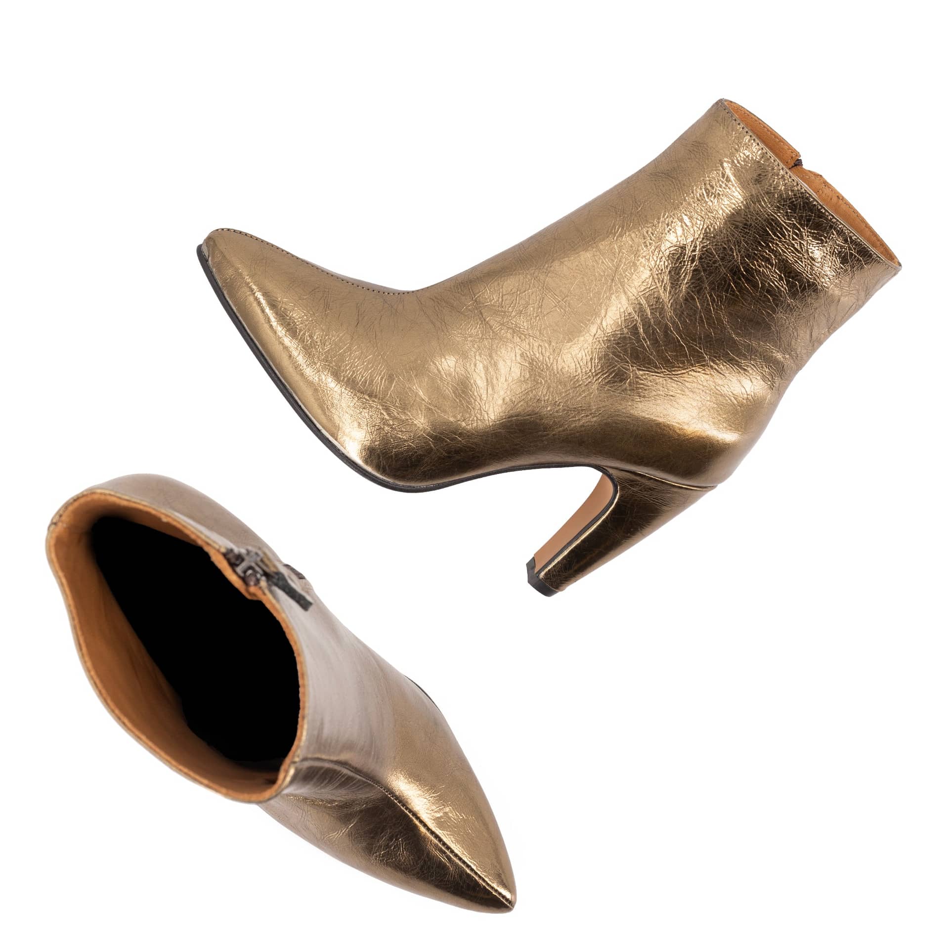 PYTON LEATHER BOOTIES made by Toral