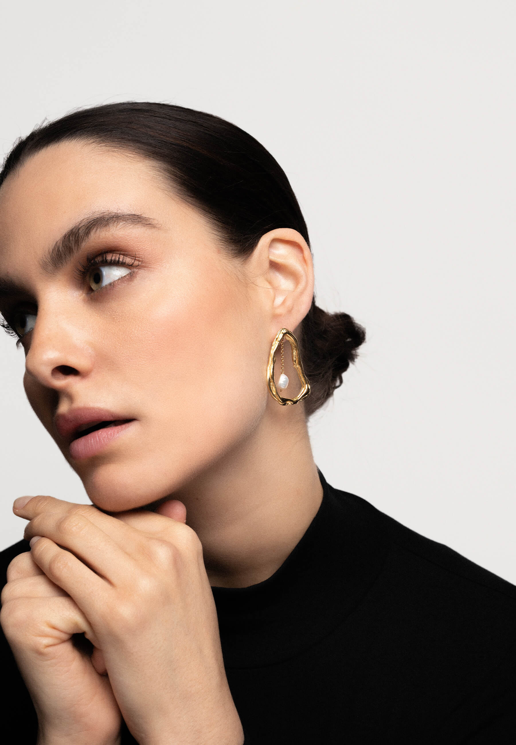 Giselle Pearl Earrings made by Lavani Jewels