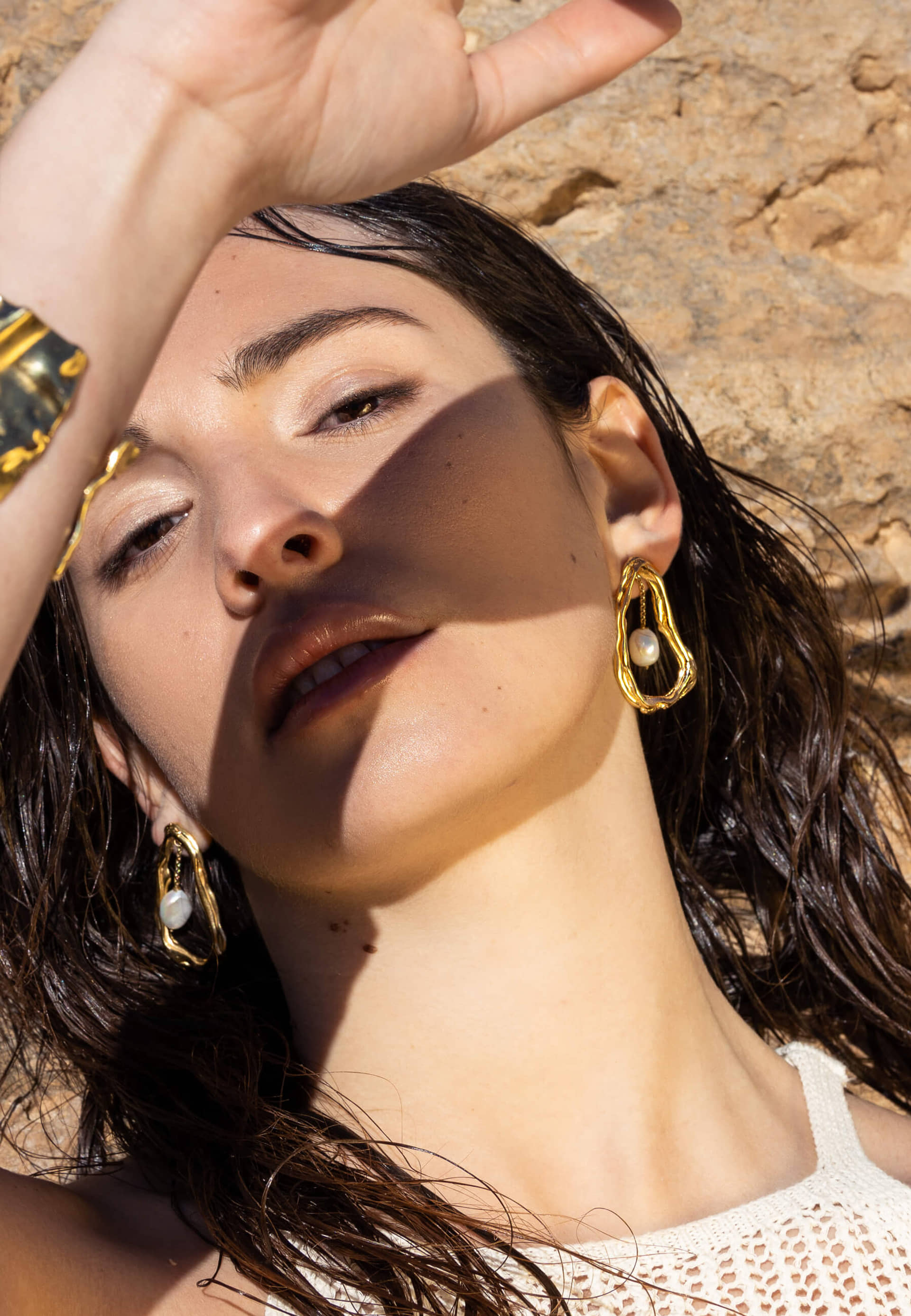 Giselle Pearl Earrings made by Lavani Jewels