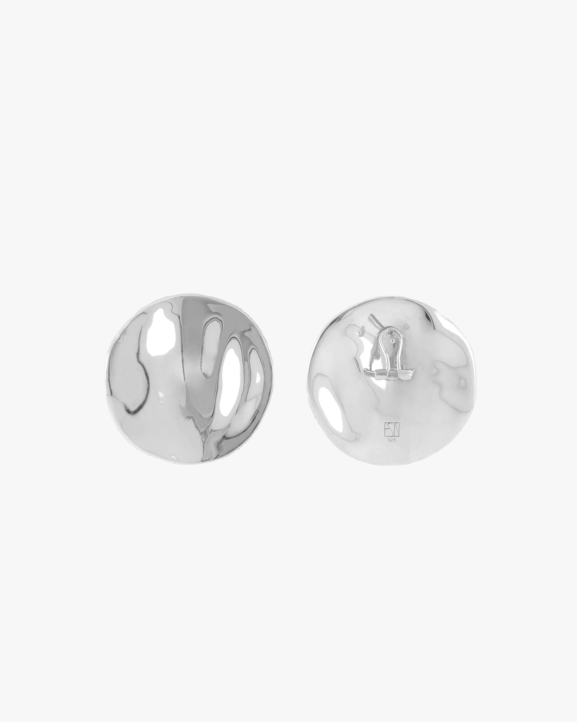 The Disc Earrings - Silver made by ESSEN