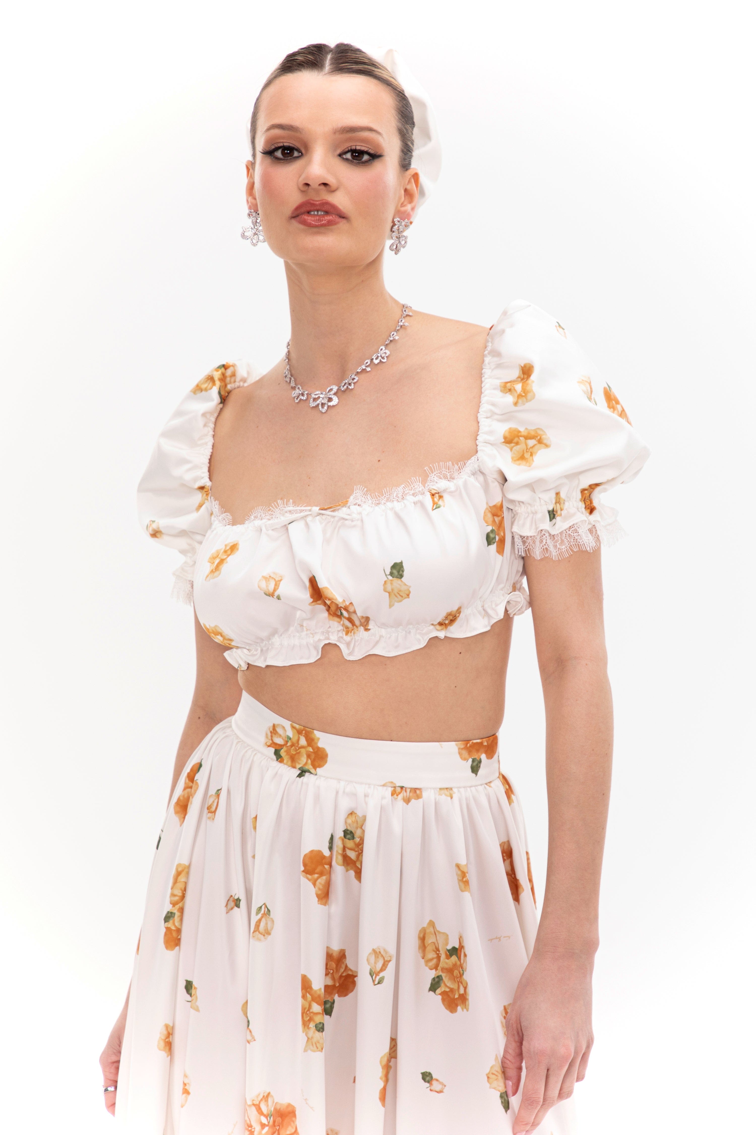 Theodora Top (Floral) made by Nana Jacqueline