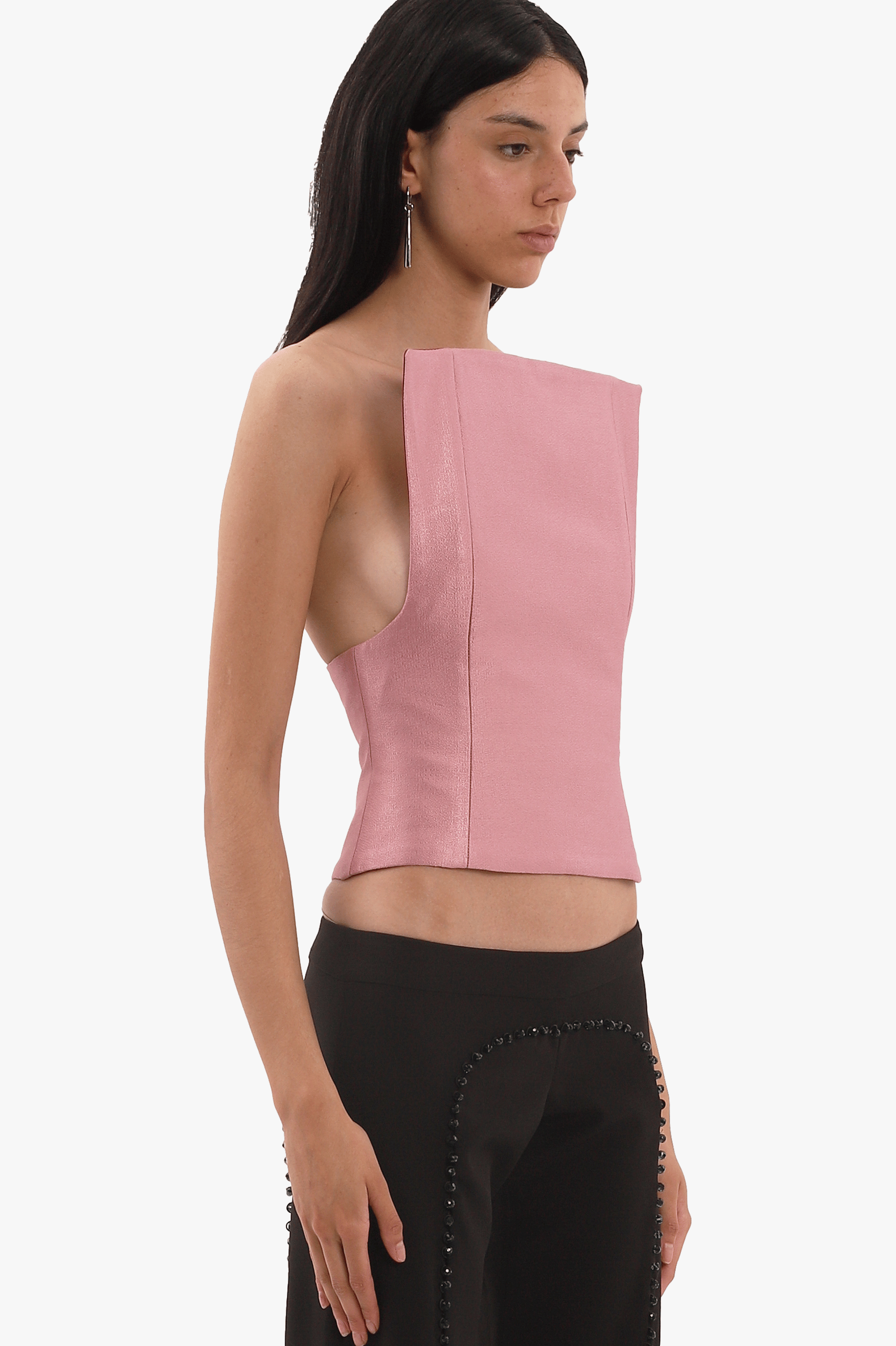 Pink corset made by Compte Spain