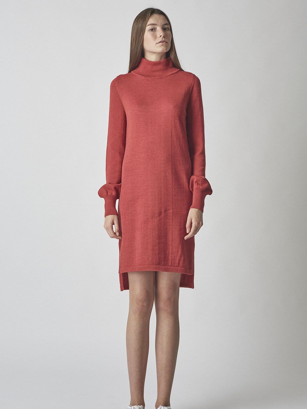 ONYX tunic dress in Red made by AYNI