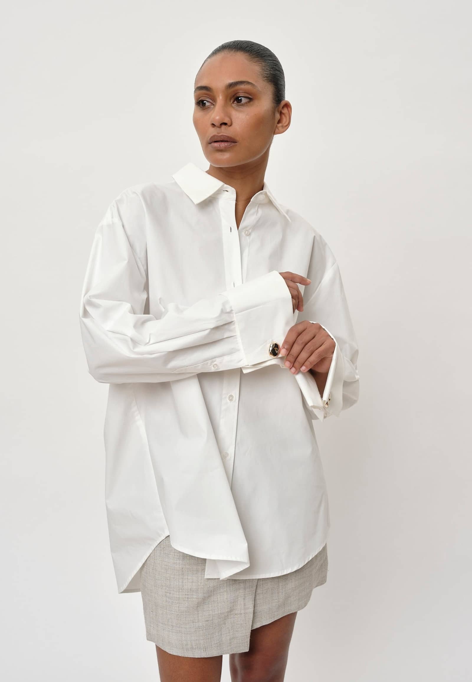 Olga Shirt - White made by HERSKIND
