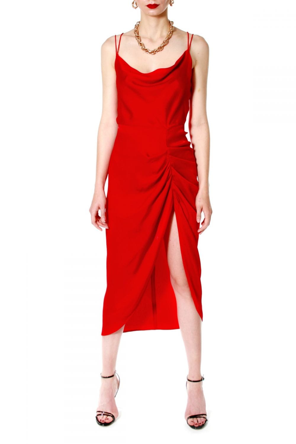 Dress Ava So Hot in Red made by HALEWSKI