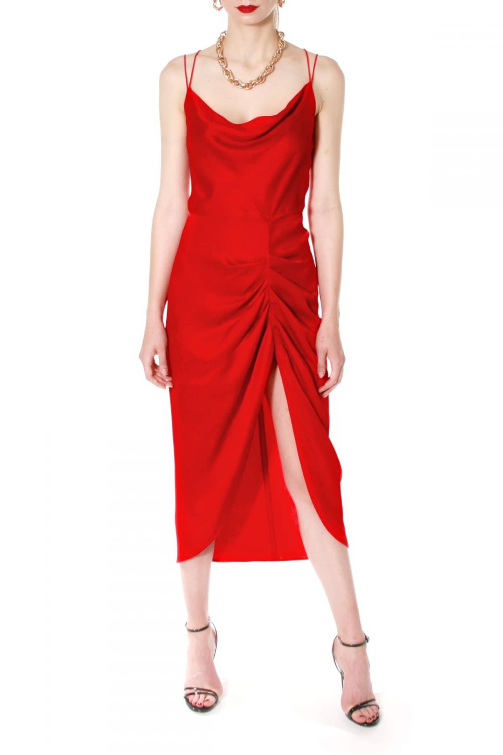 Dress Ava So Hot in Red made by HALEWSKI