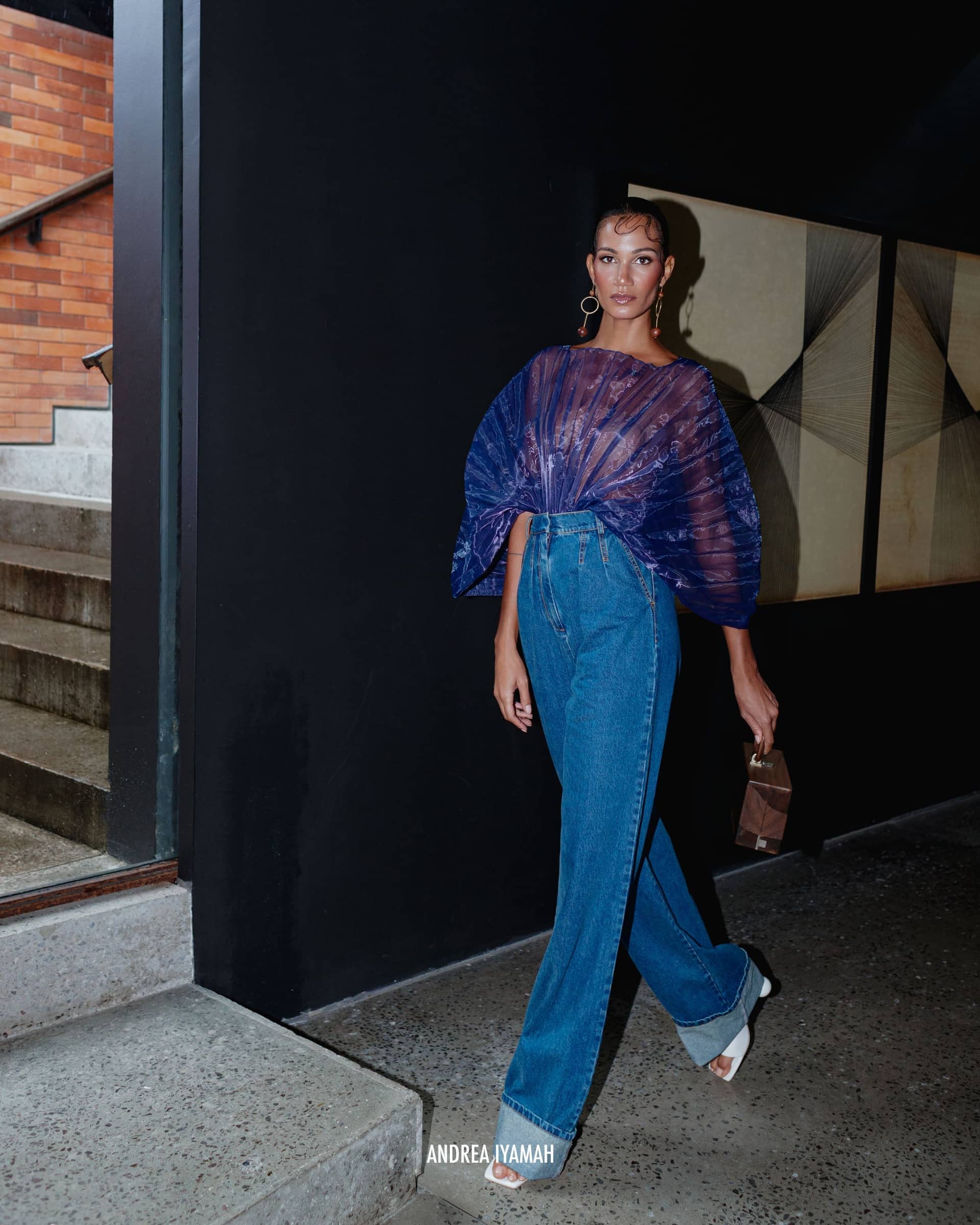 NEVY PANTS - DENIM made by Andrea Iyamah