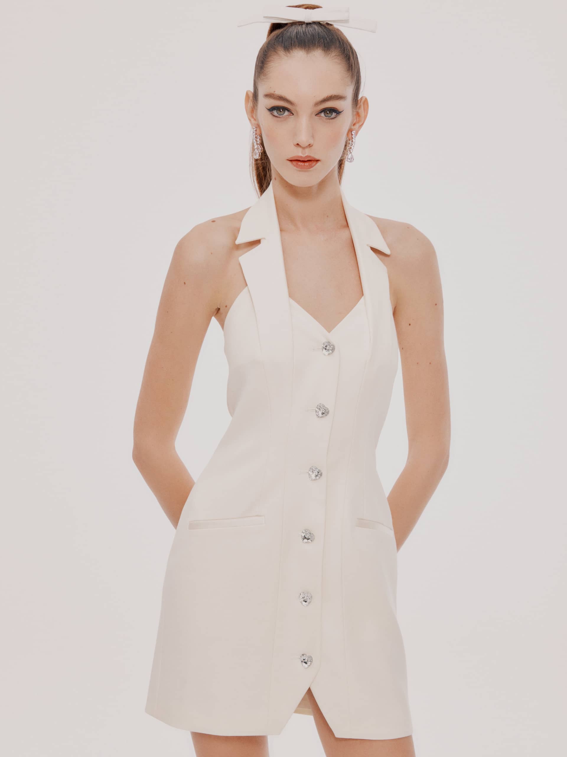 White Ciana Dress (Final Sale) made by Nana Jacqueline