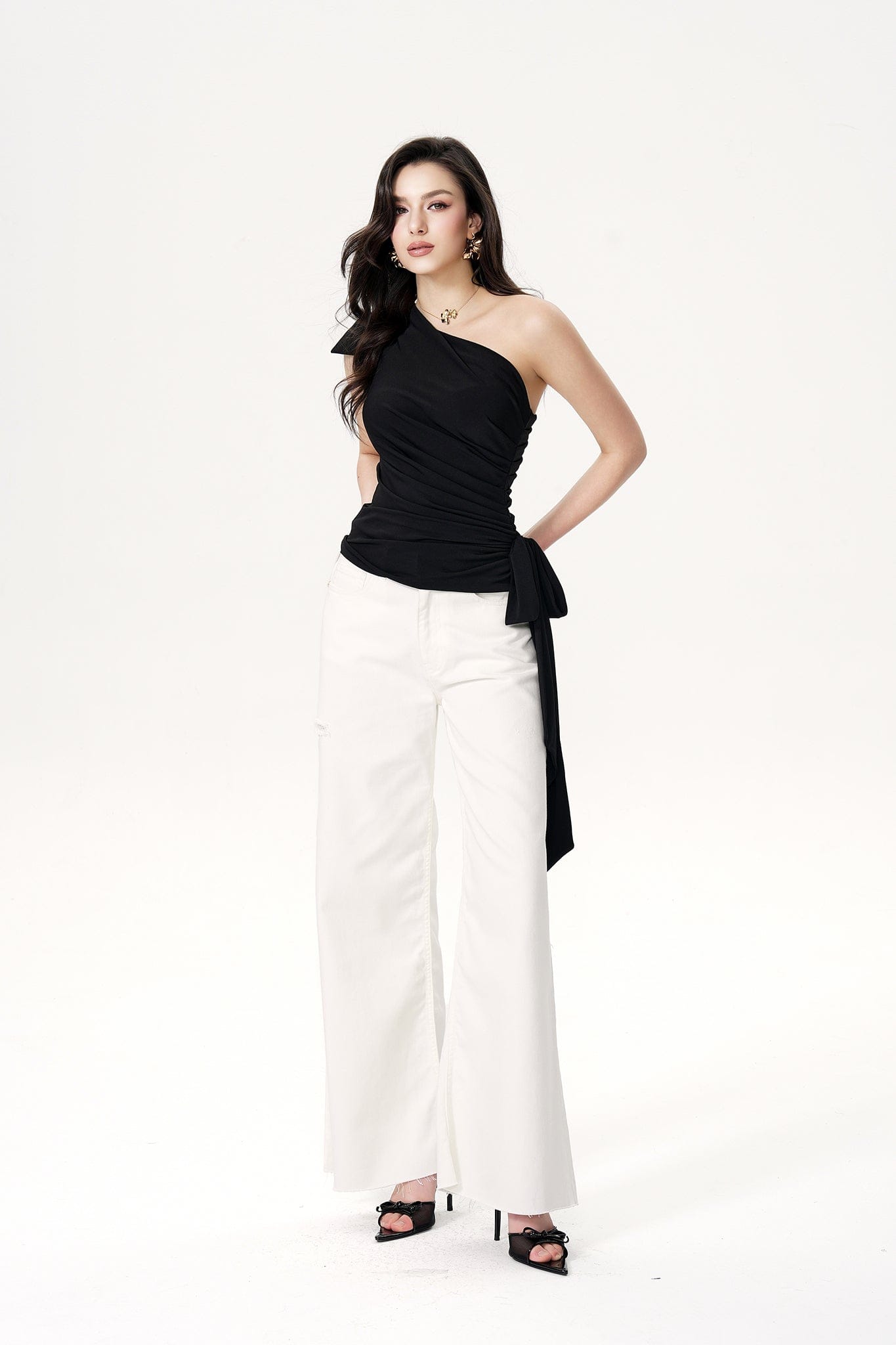 Margaux Jeans (White) made by Nana Jacqueline