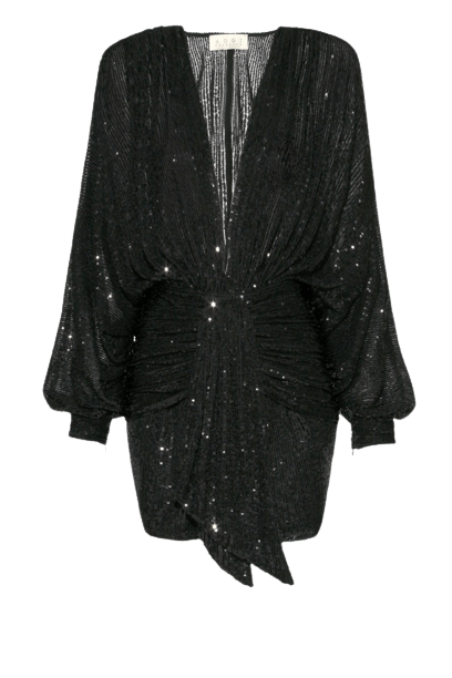 Dress Kaia Raven in Black made by HALEWSKI