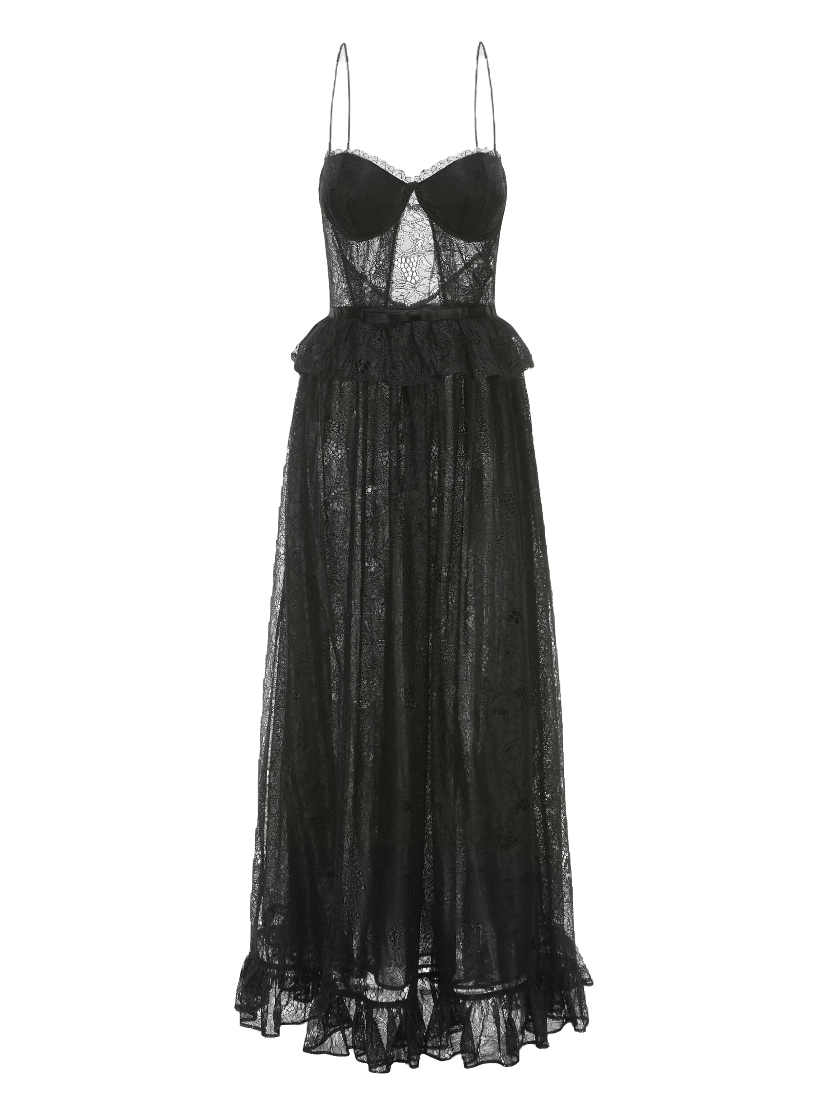 Adriana Lace Dress in Black made by Nana Jacqueline